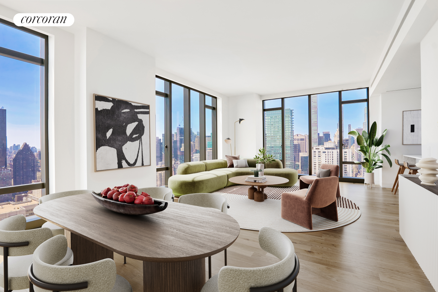 430 East 58th Street 52B, Sutton Place, Midtown East, NYC - 3 Bedrooms  
3.5 Bathrooms  
5 Rooms - 