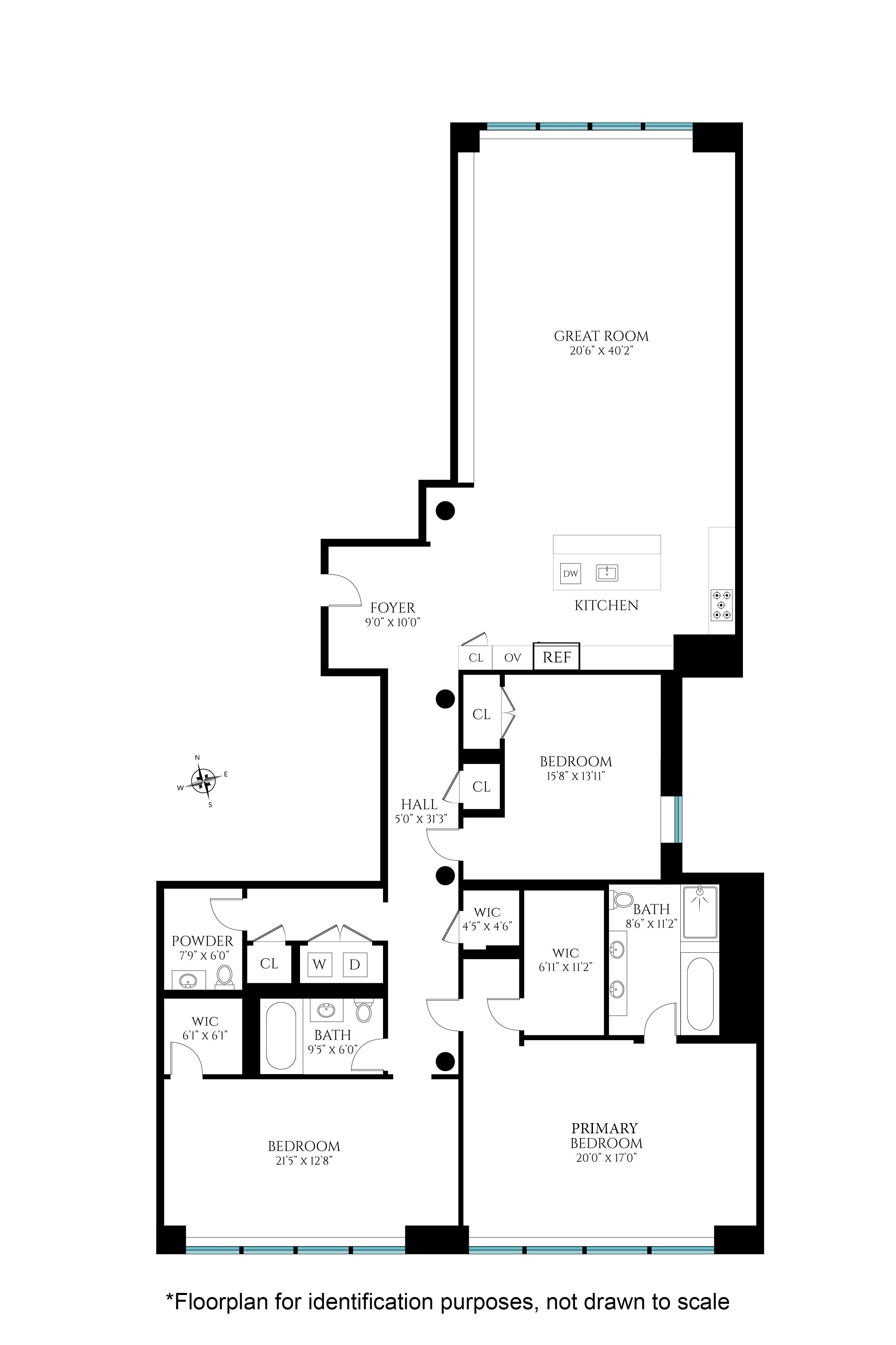 Floorplan for 144 West 18th Street, 300E