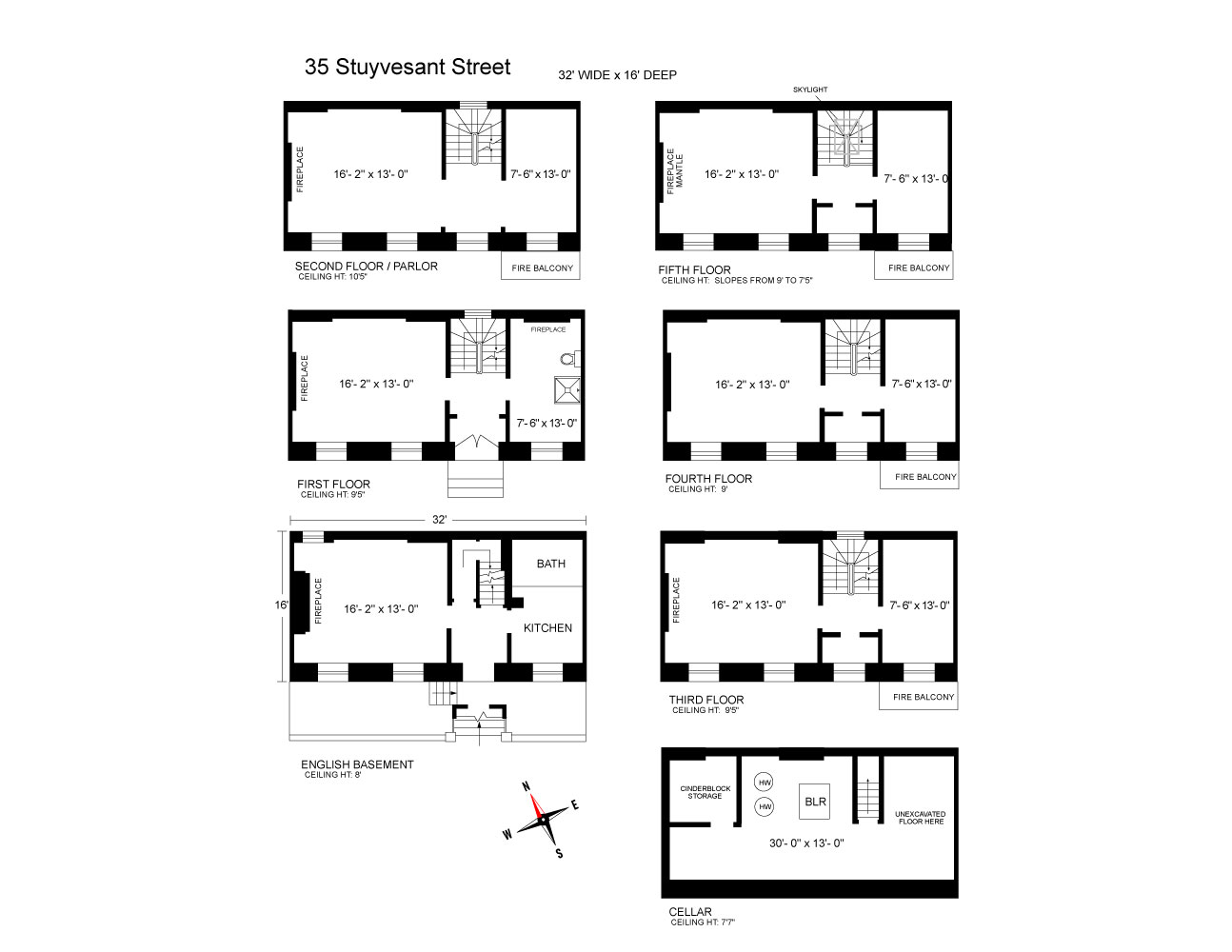 Floorplan for 35 Stuyvesant Street