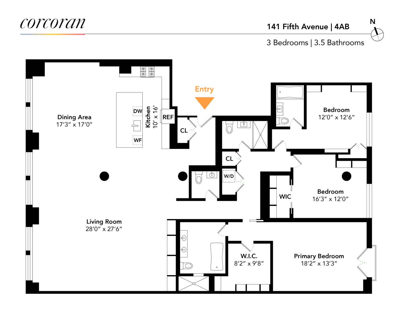 Floorplan for 141 5th Avenue, 4AB