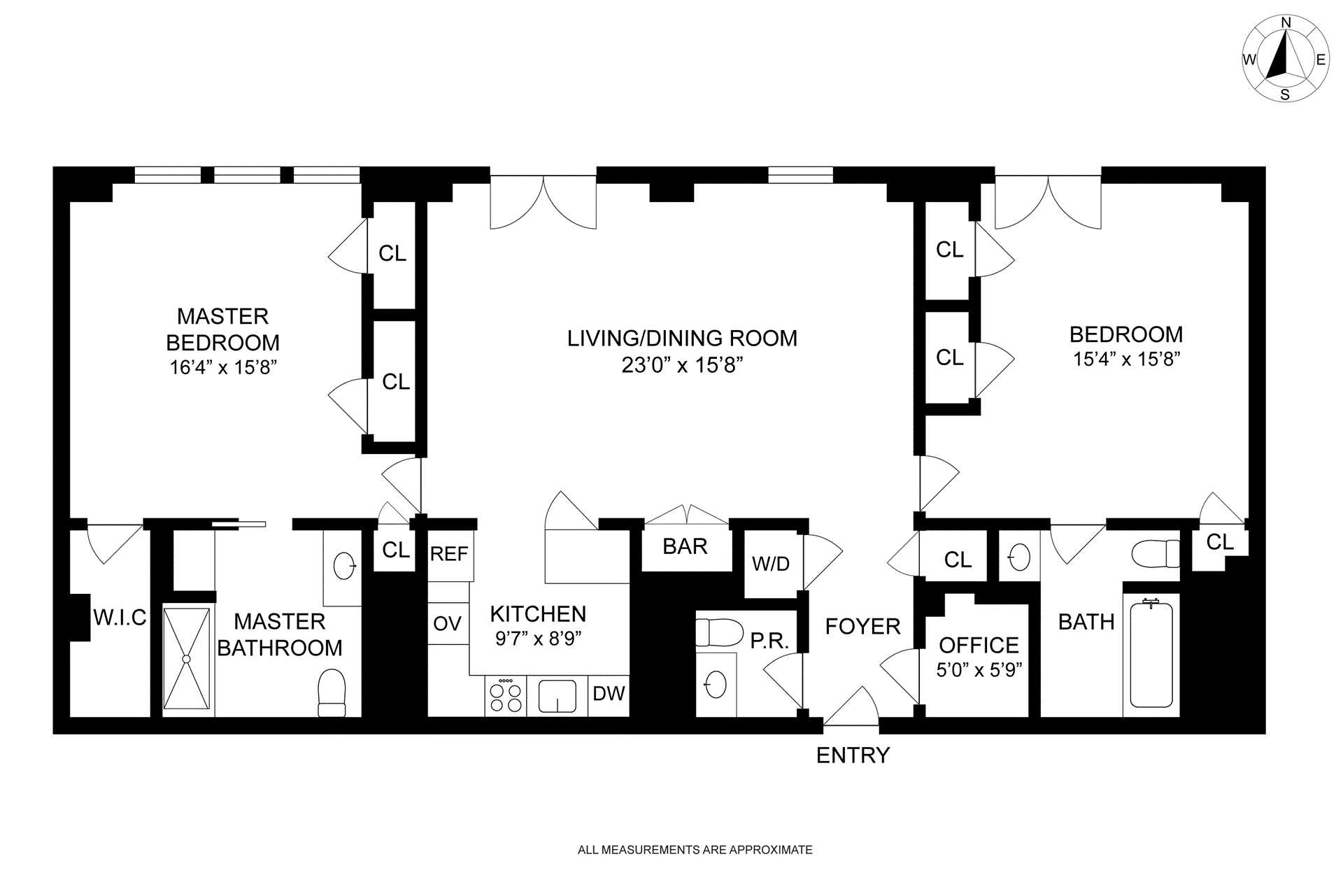 Floorplan for 160 Central Park, 705