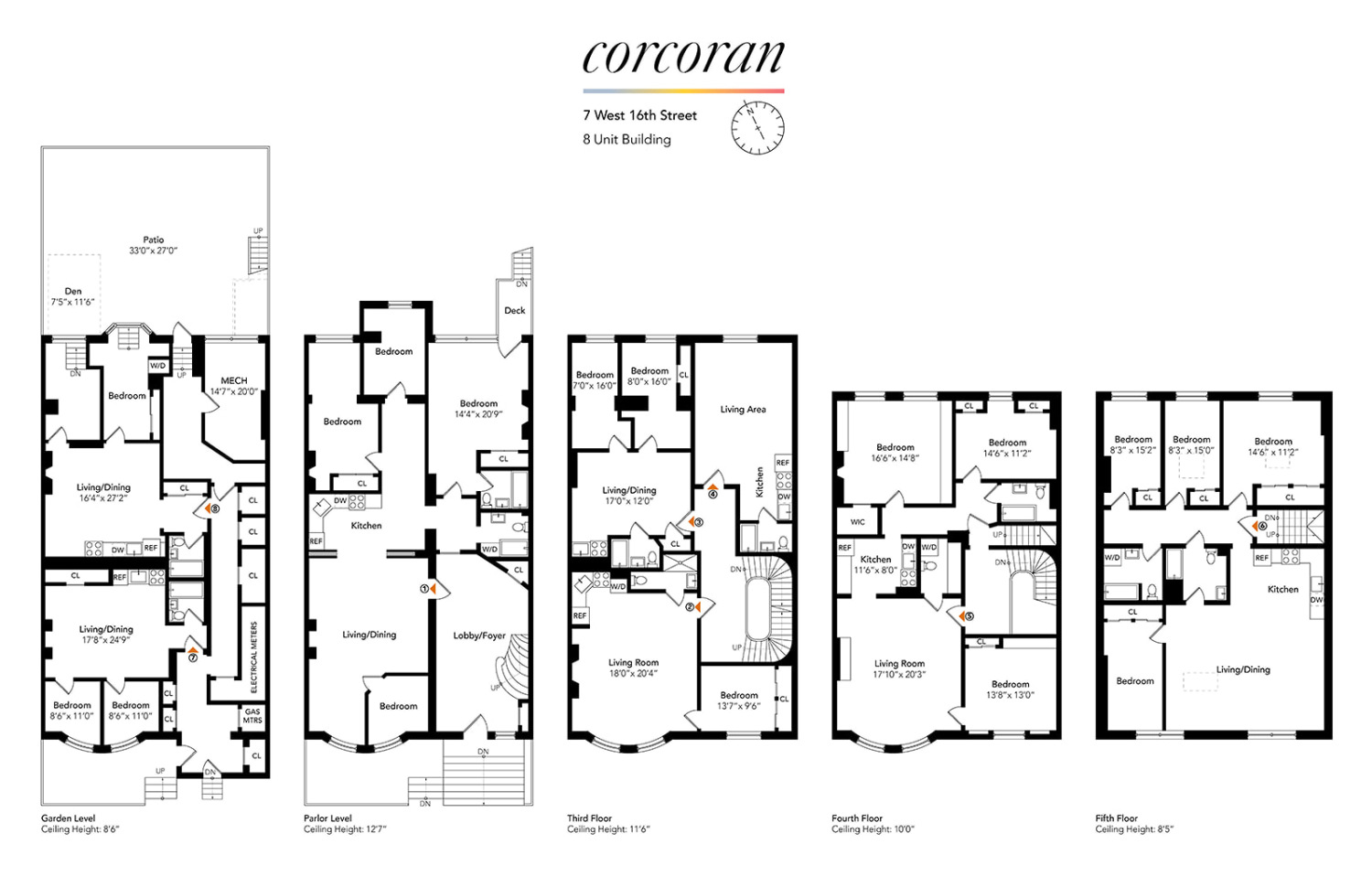 Floorplan for 7 West 16th Street