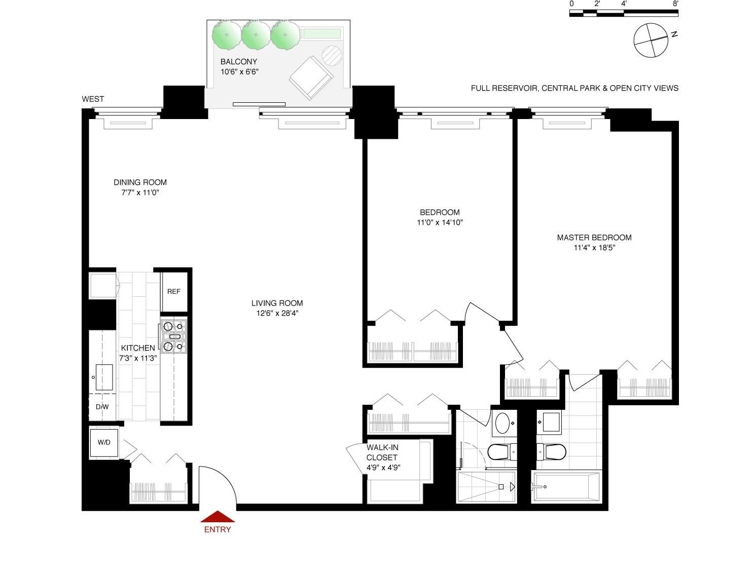 Floorplan for 45 East 89th Street, 22-D