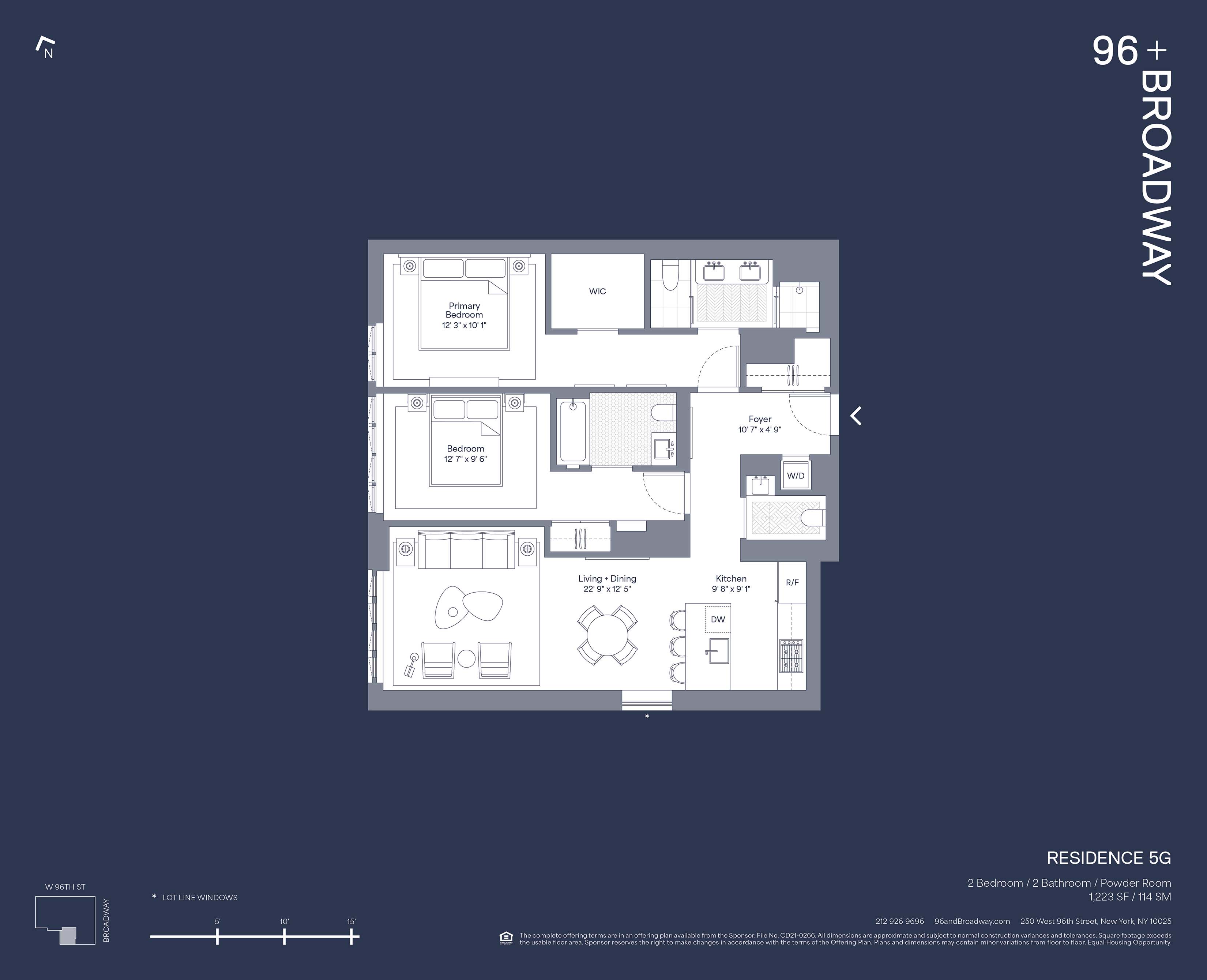 Floorplan for 250 West 96th Street, 5G