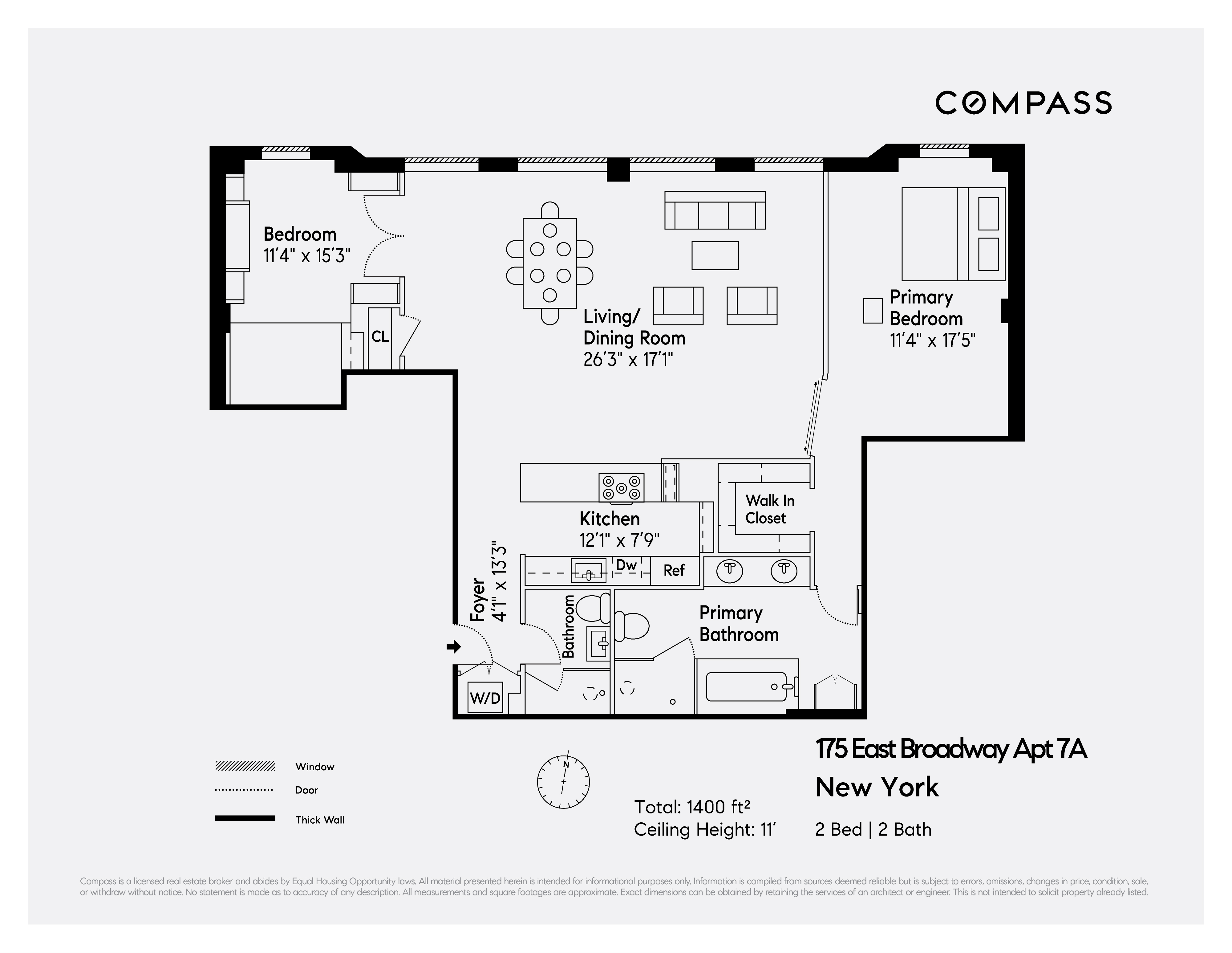 Floorplan for 175 East Broadway, 7A