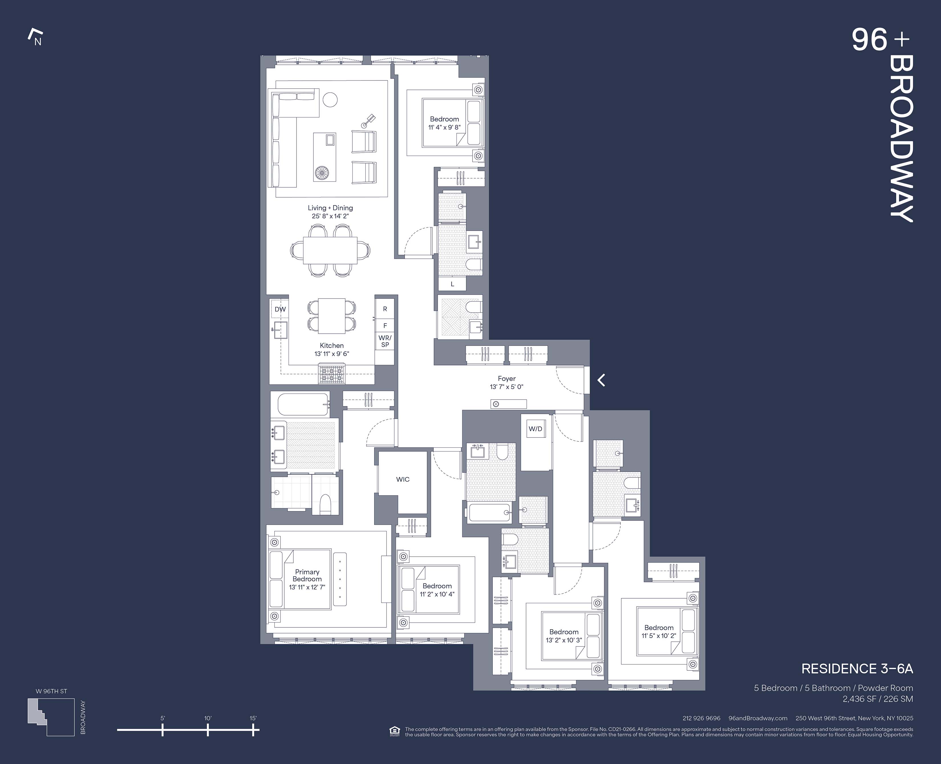 Floorplan for 250 West 96th Street, 3A