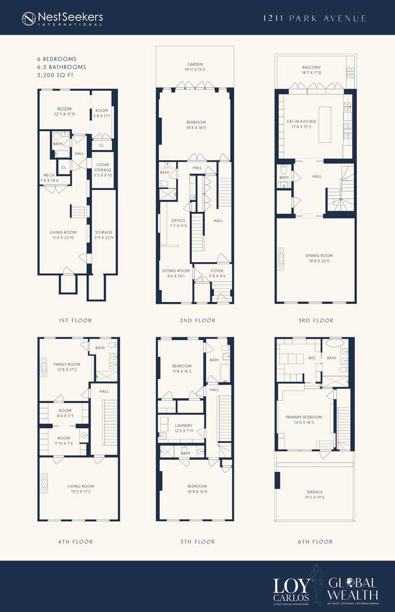 Floorplan for 1211 Park Avenue, BUILDING