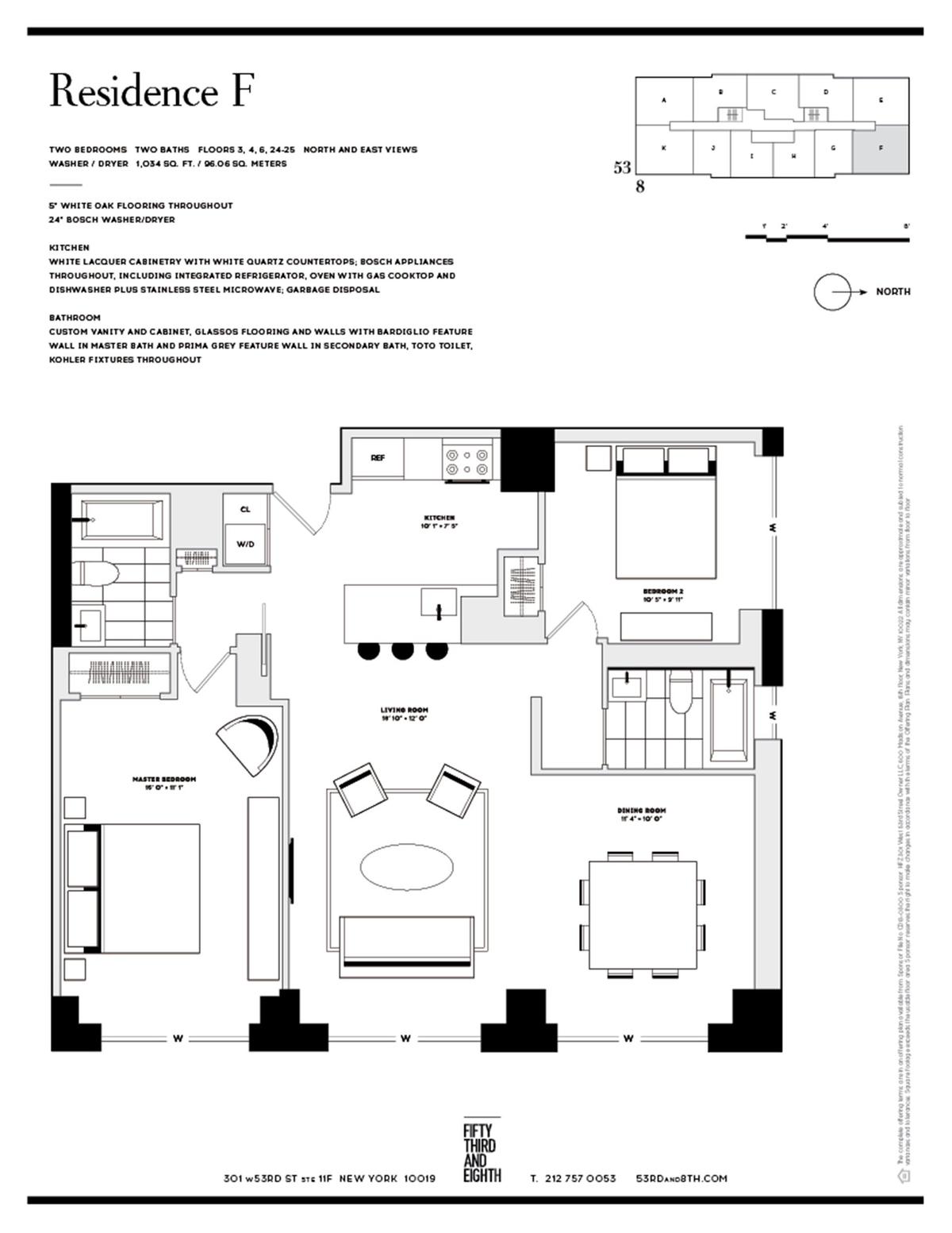 Floorplan for 301 West 53rd Street, 19F