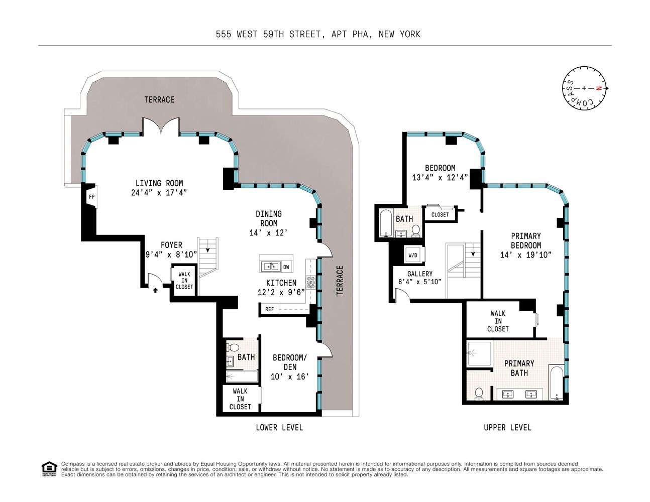 Floorplan for 555 West 59th Street, PHA