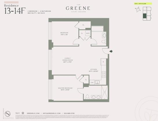 Floorplan for 45-30 Pearson Street, 13-F