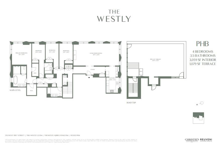 Floorplan for 251 West 91st Street, PH-B