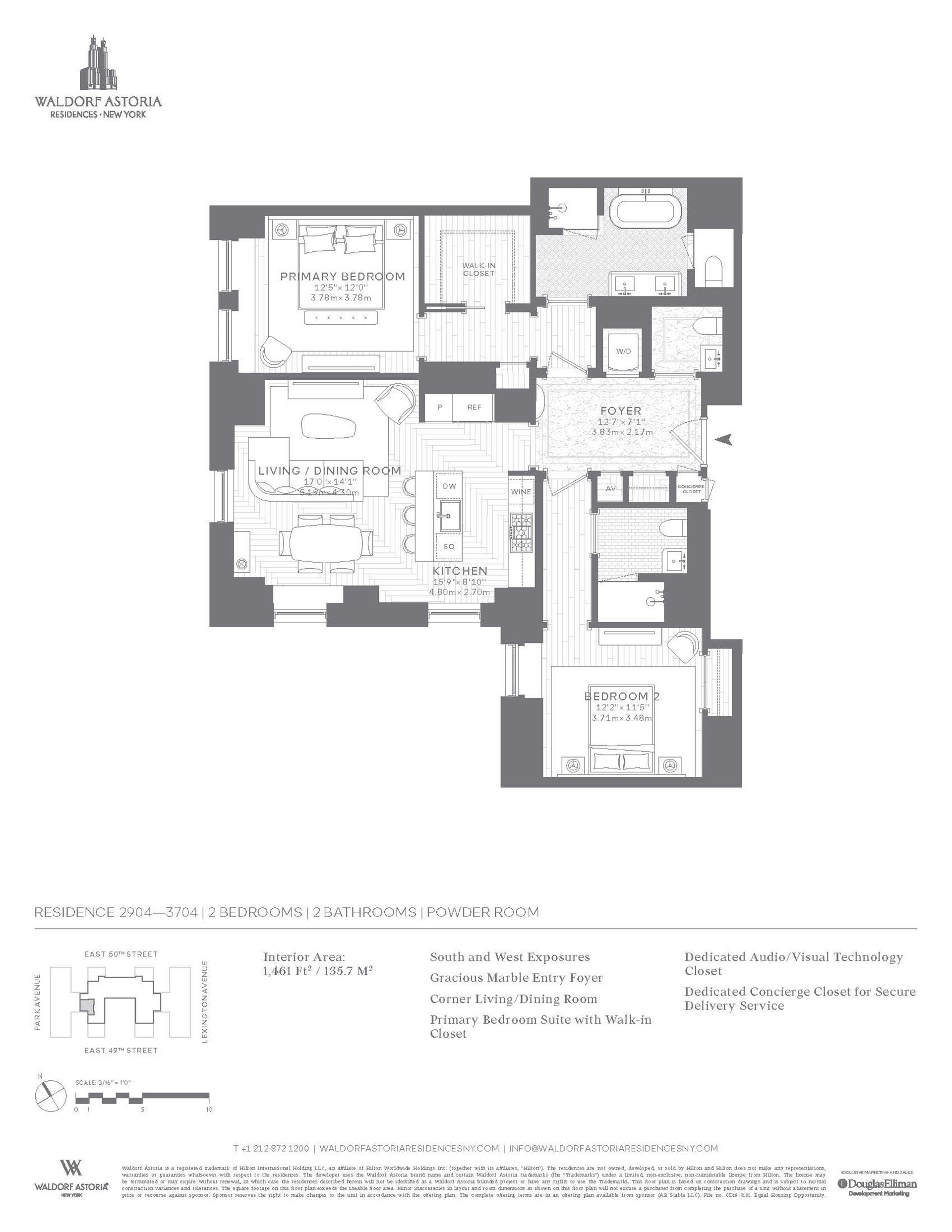 Floorplan for 303 Park Avenue, 2904