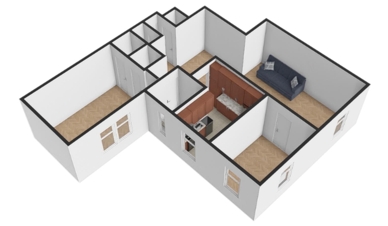 Floorplan for 70 Park Terrace, 1-J