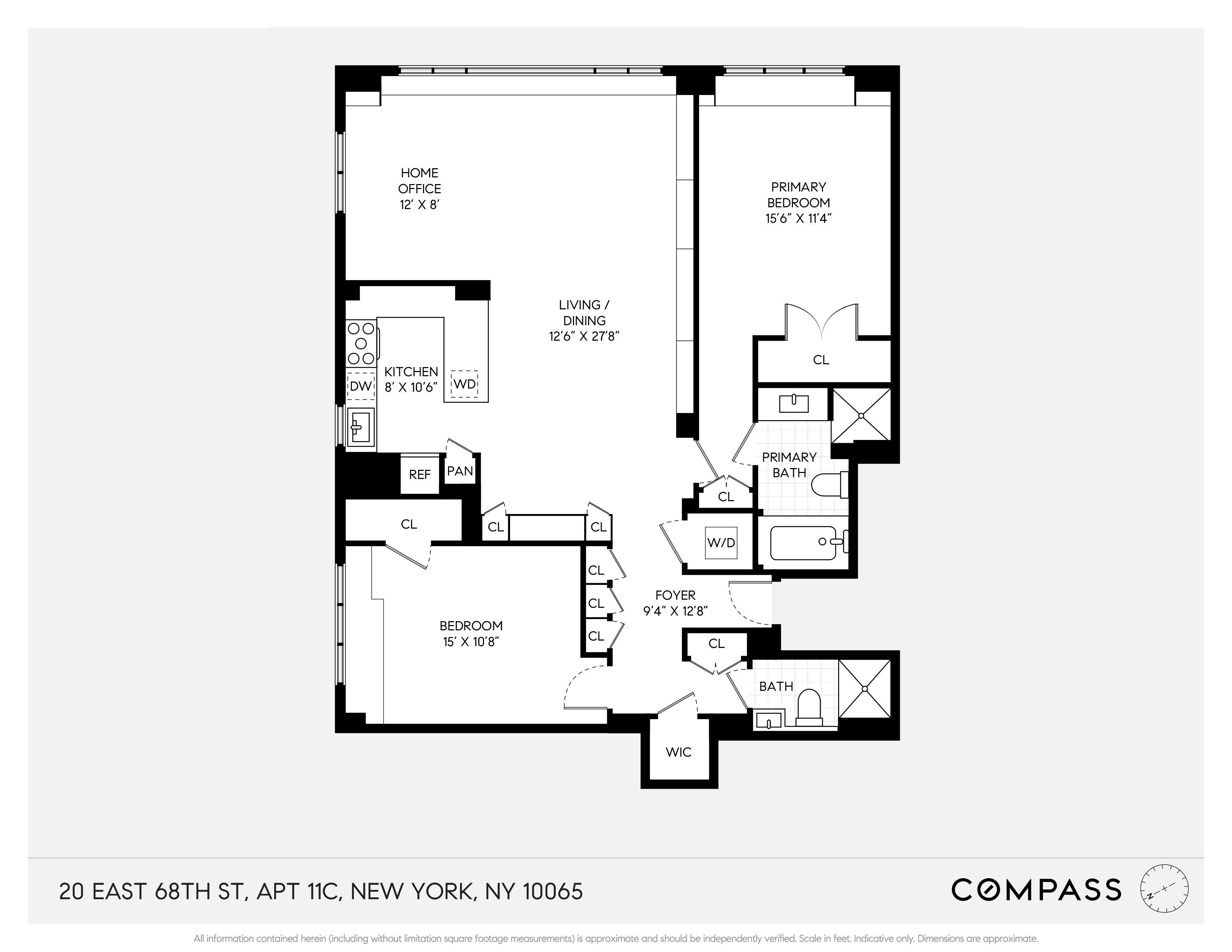 Floorplan for 20 East 68th Street, 11C