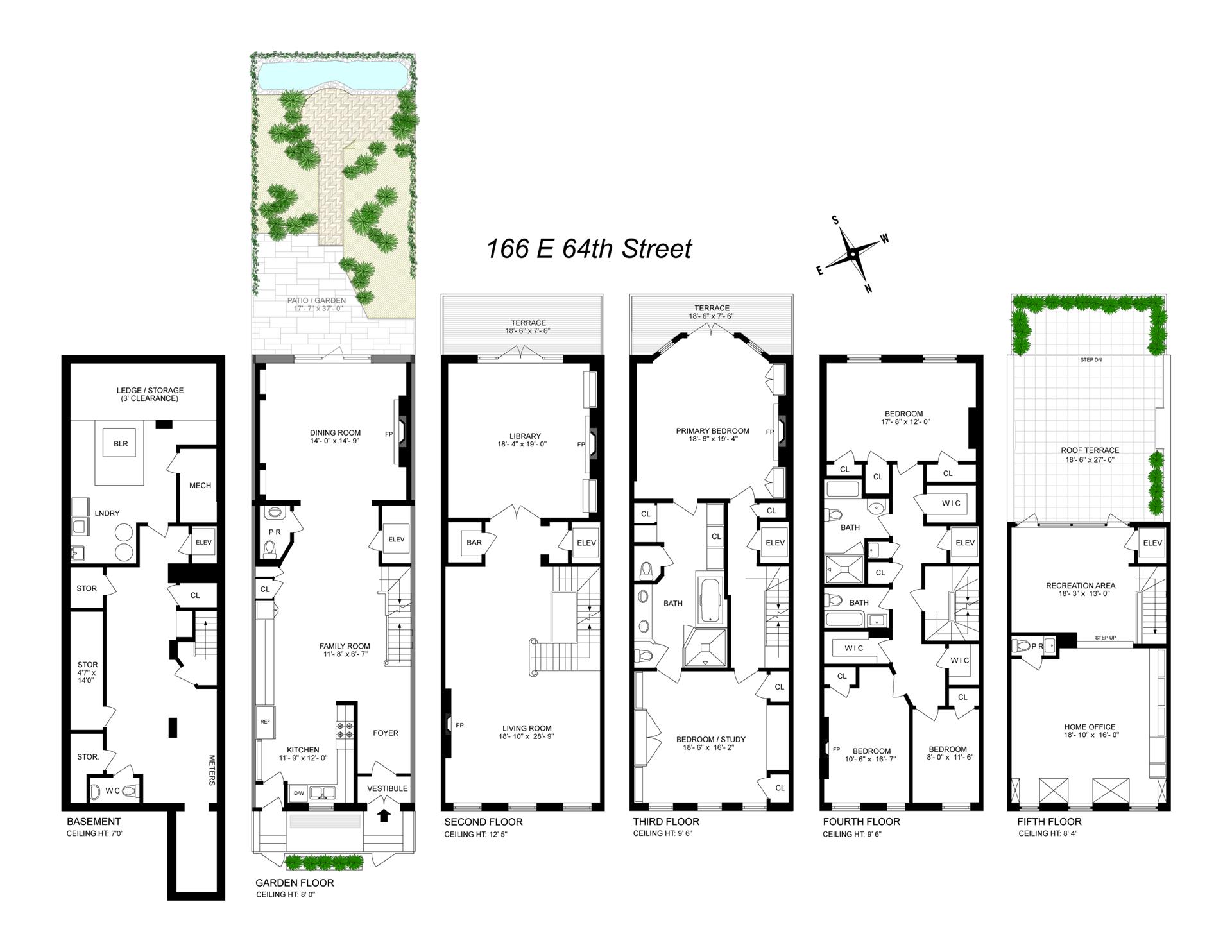 Floorplan for 166 East 64th Street