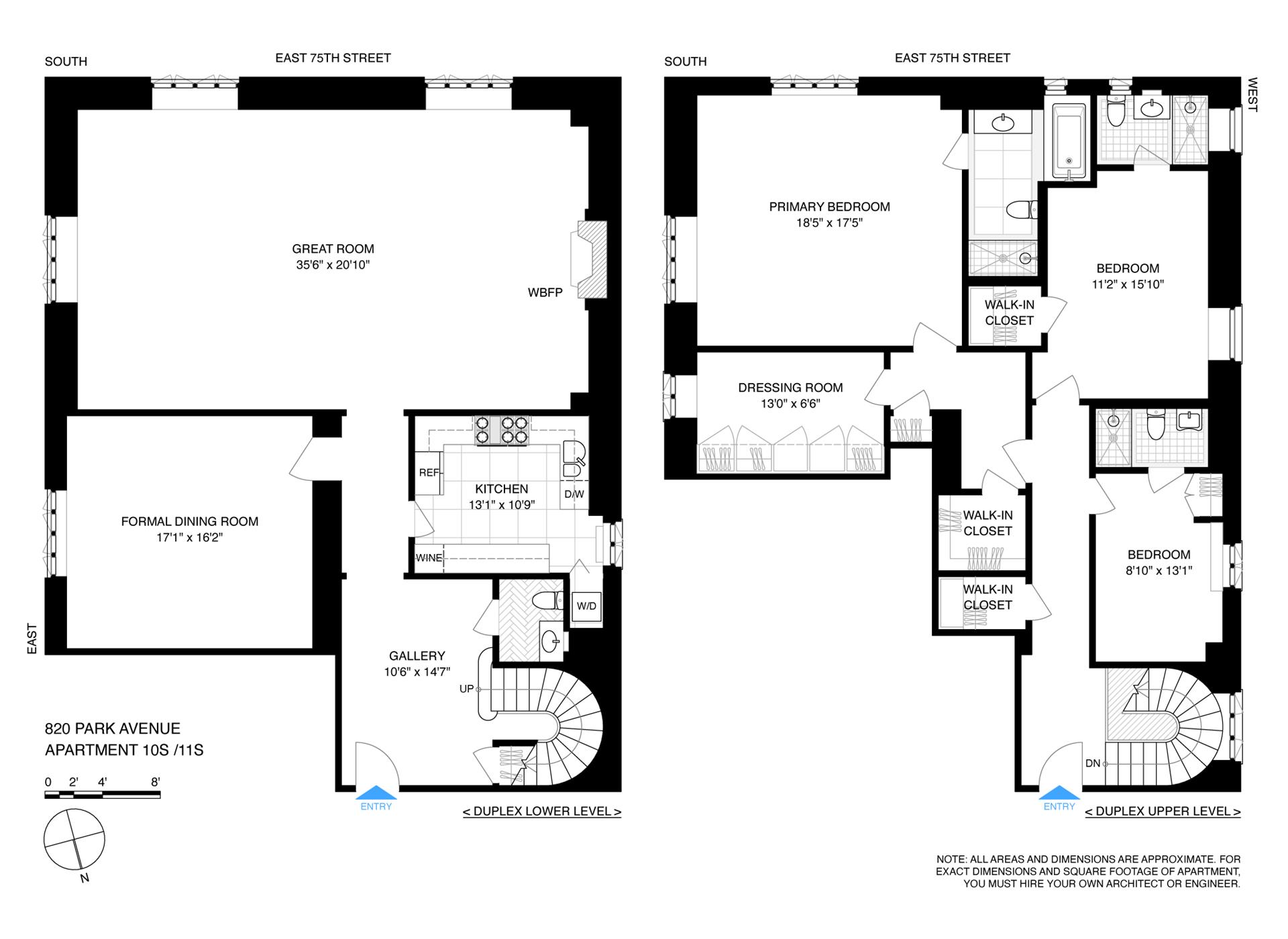 Floorplan for 820 Park Avenue, 10S/11S