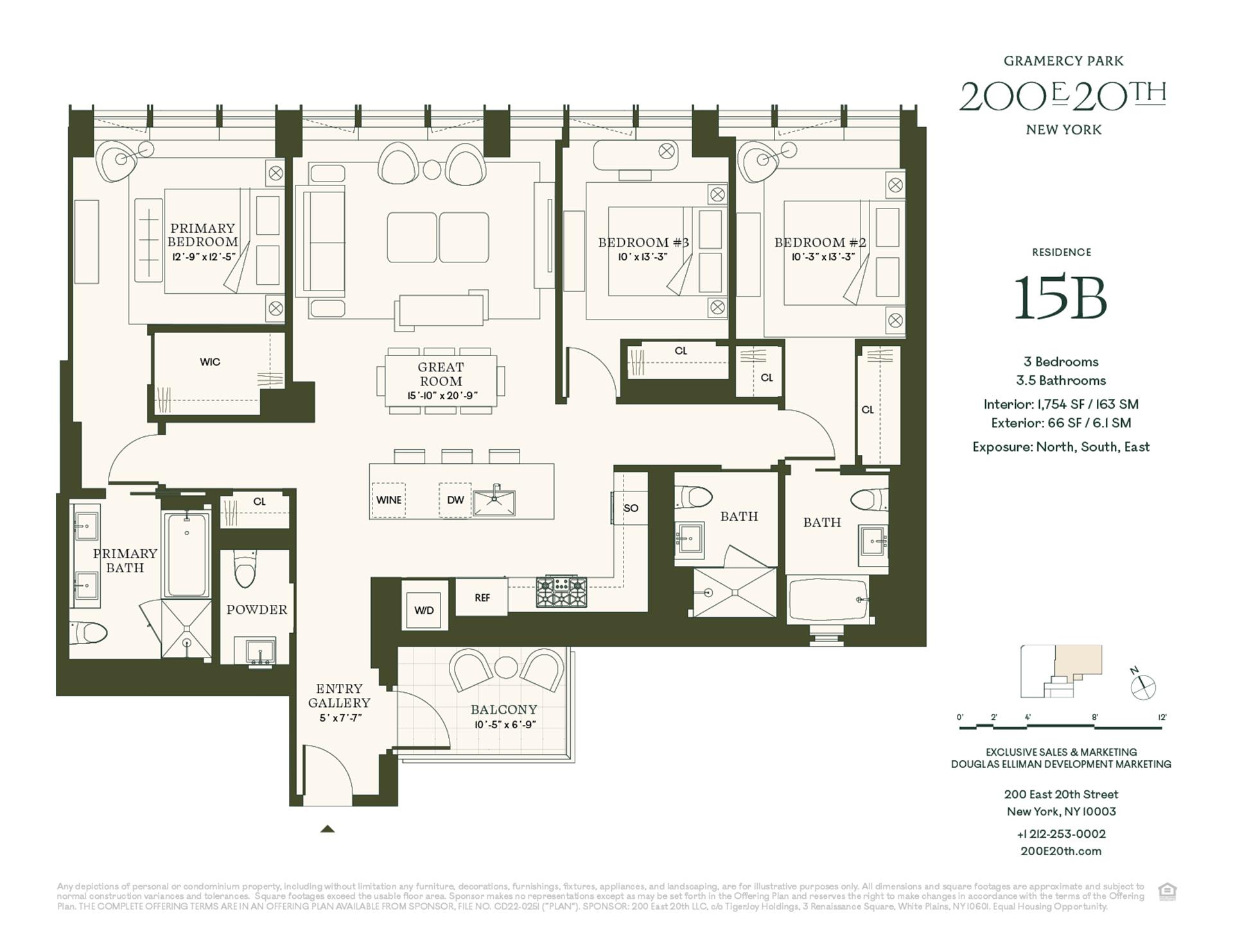 Floorplan for 200 East 20th Street, 15B