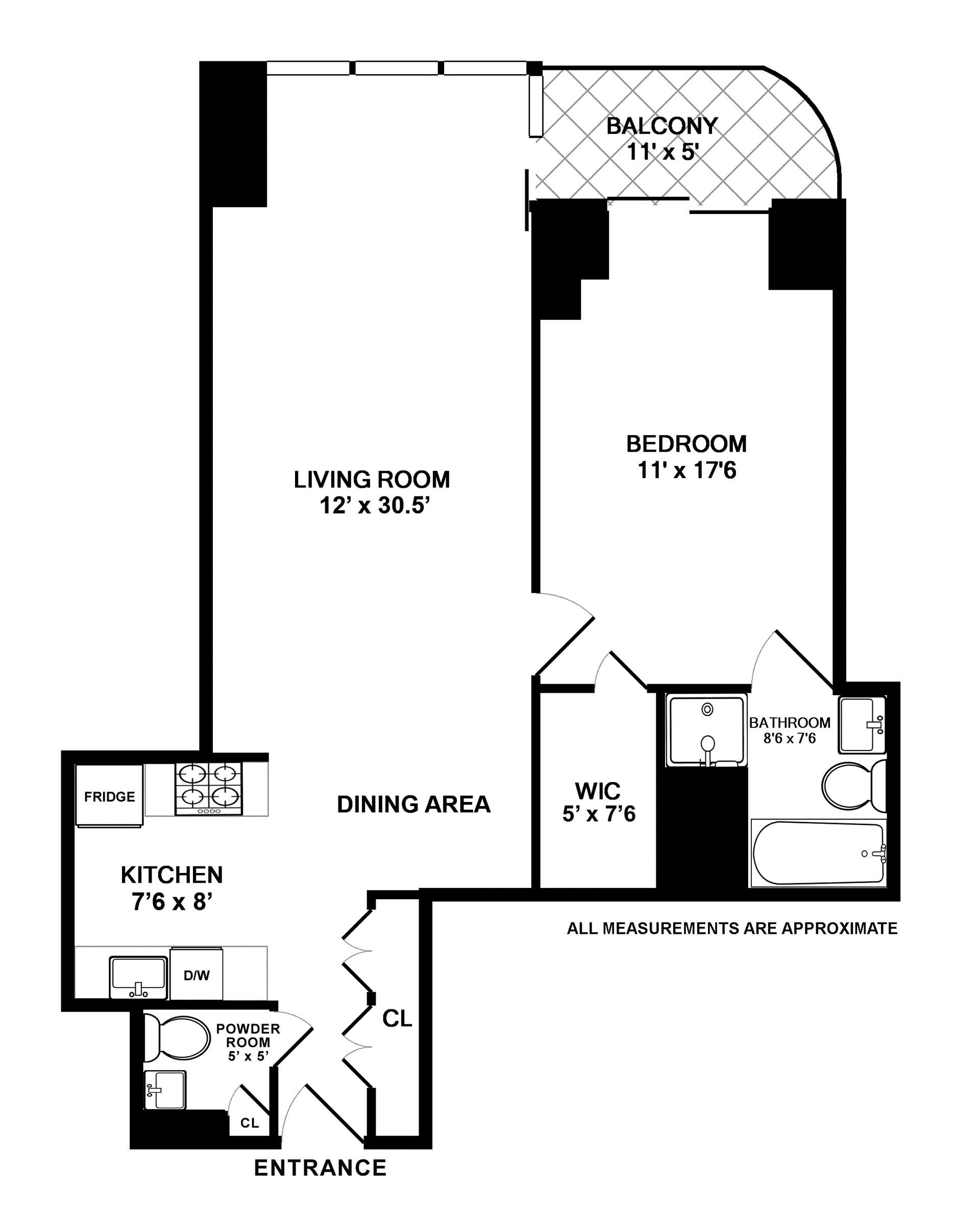 Floorplan for 530 East 76th Street, 29D