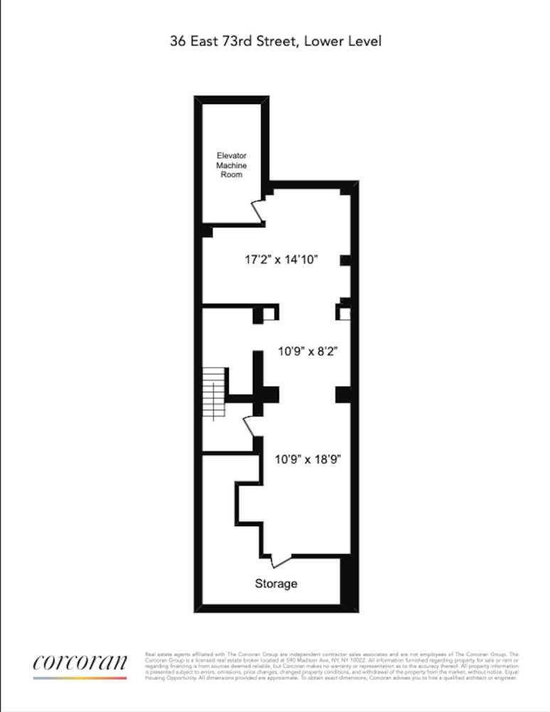 Floorplan for 36 East 73rd Street