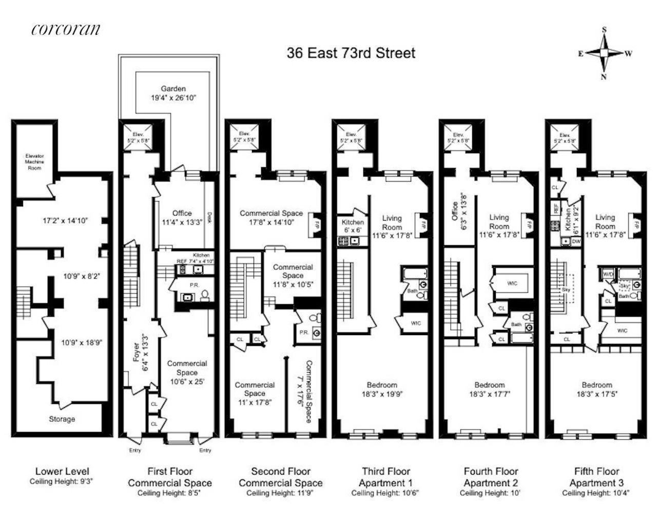 Floorplan for 36 East 73rd Street