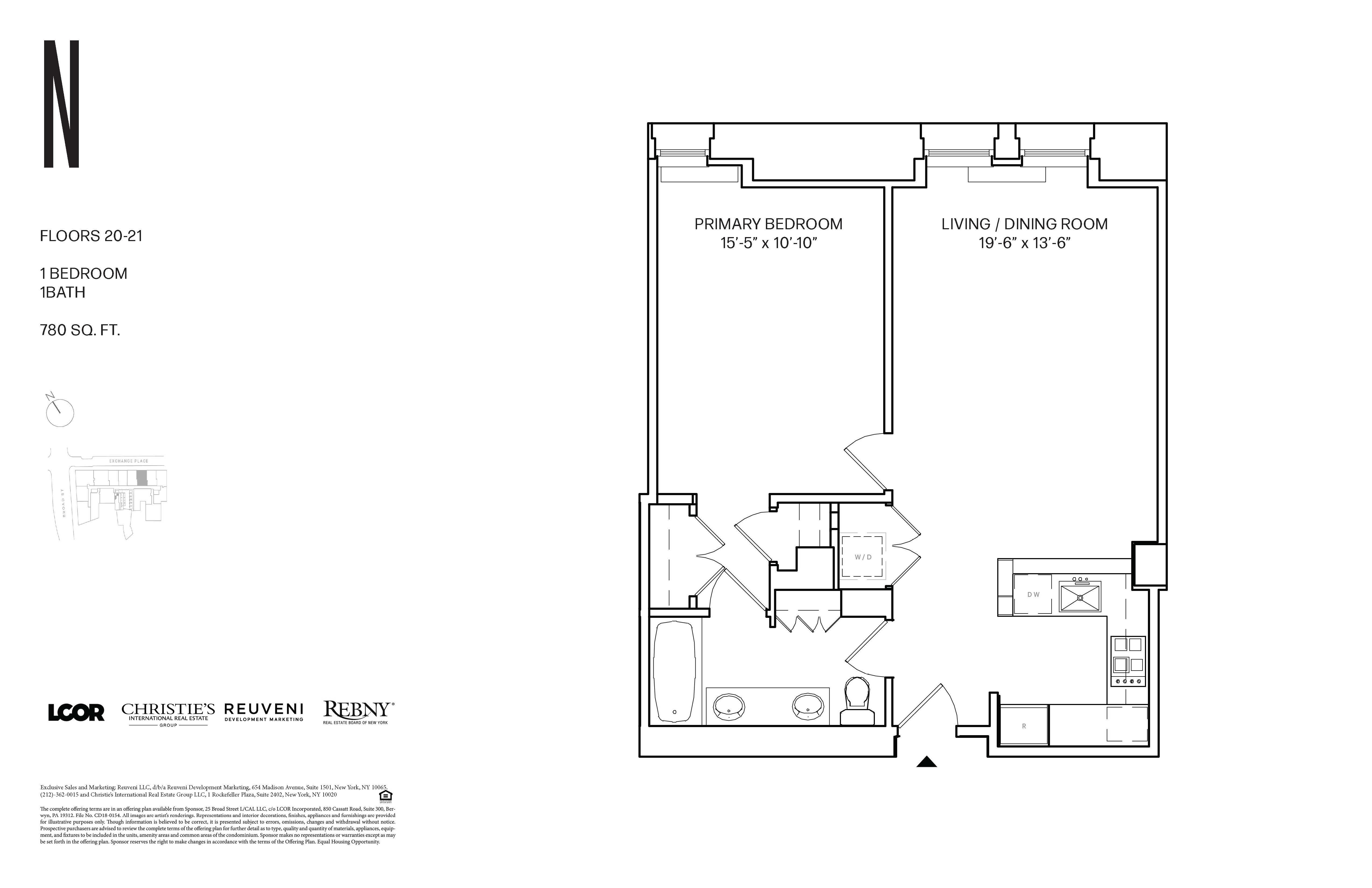 Floorplan for 25 Broad Street, 21-N