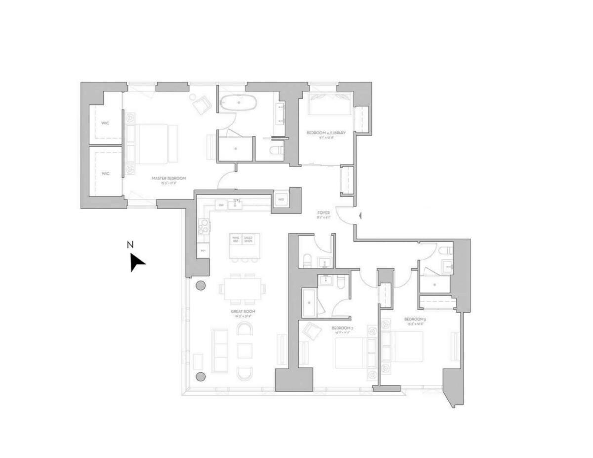 Floorplan for 135 West 52nd Street, 27A