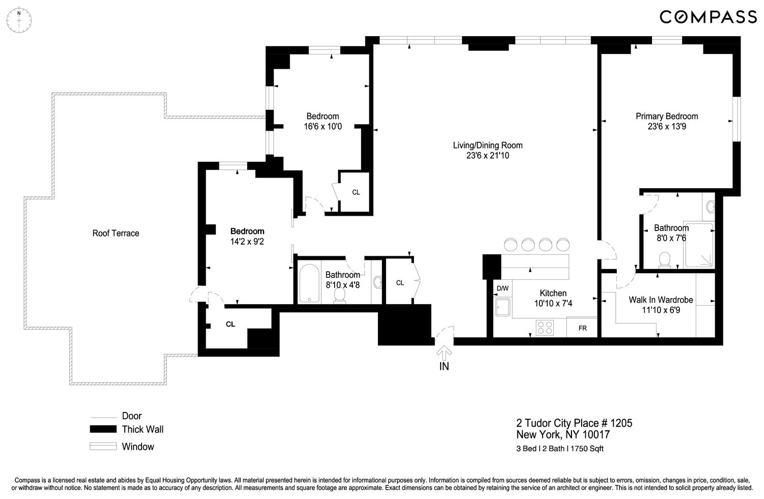 Floorplan for 2 Tudor City Place, 12DS