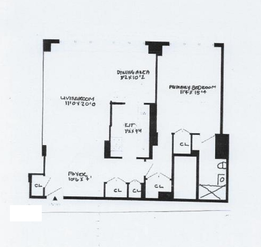 Floorplan for 401 East 86th Street, 11C