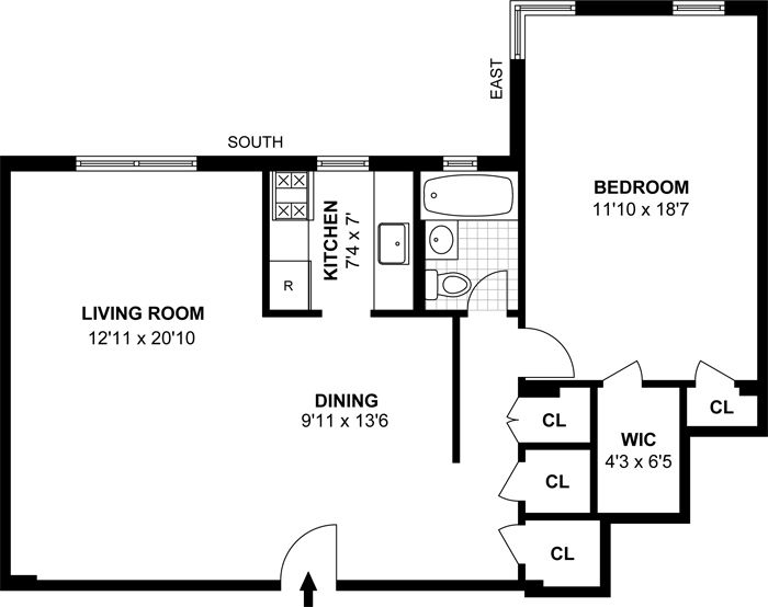 Floorplan for 1818 Newkirk Avenue, 2F