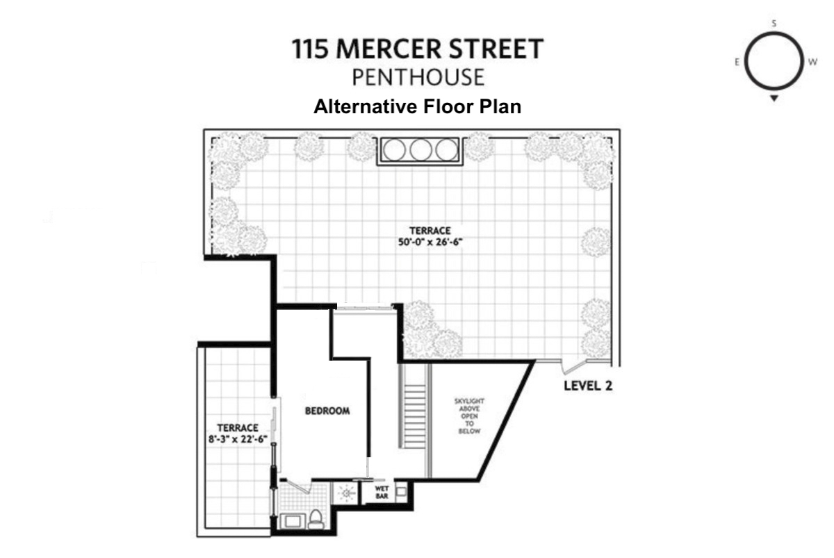 Floorplan for 115 Mercer Street, PH