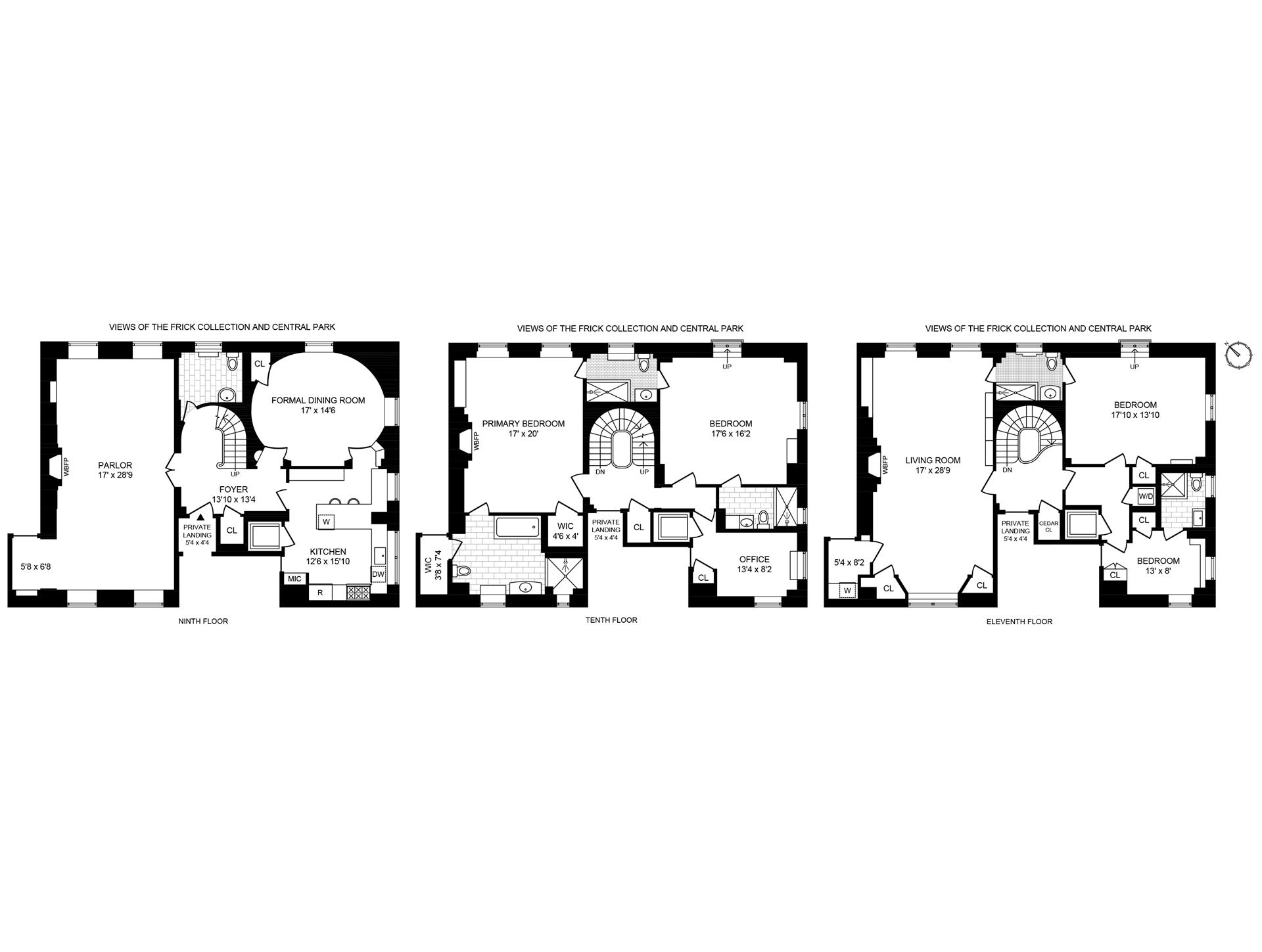 Floorplan for 2 East 70th Street, 91011B