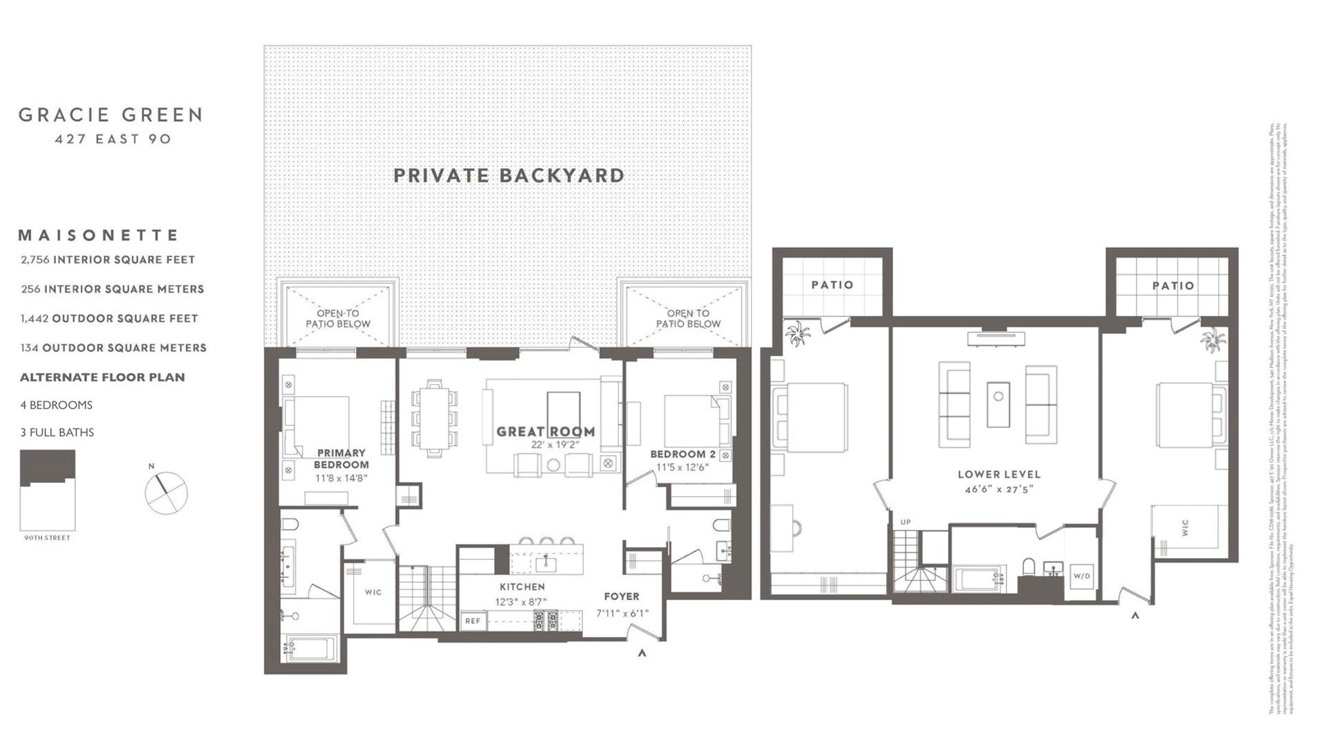 Floorplan for 427 East 90th Street, 1A