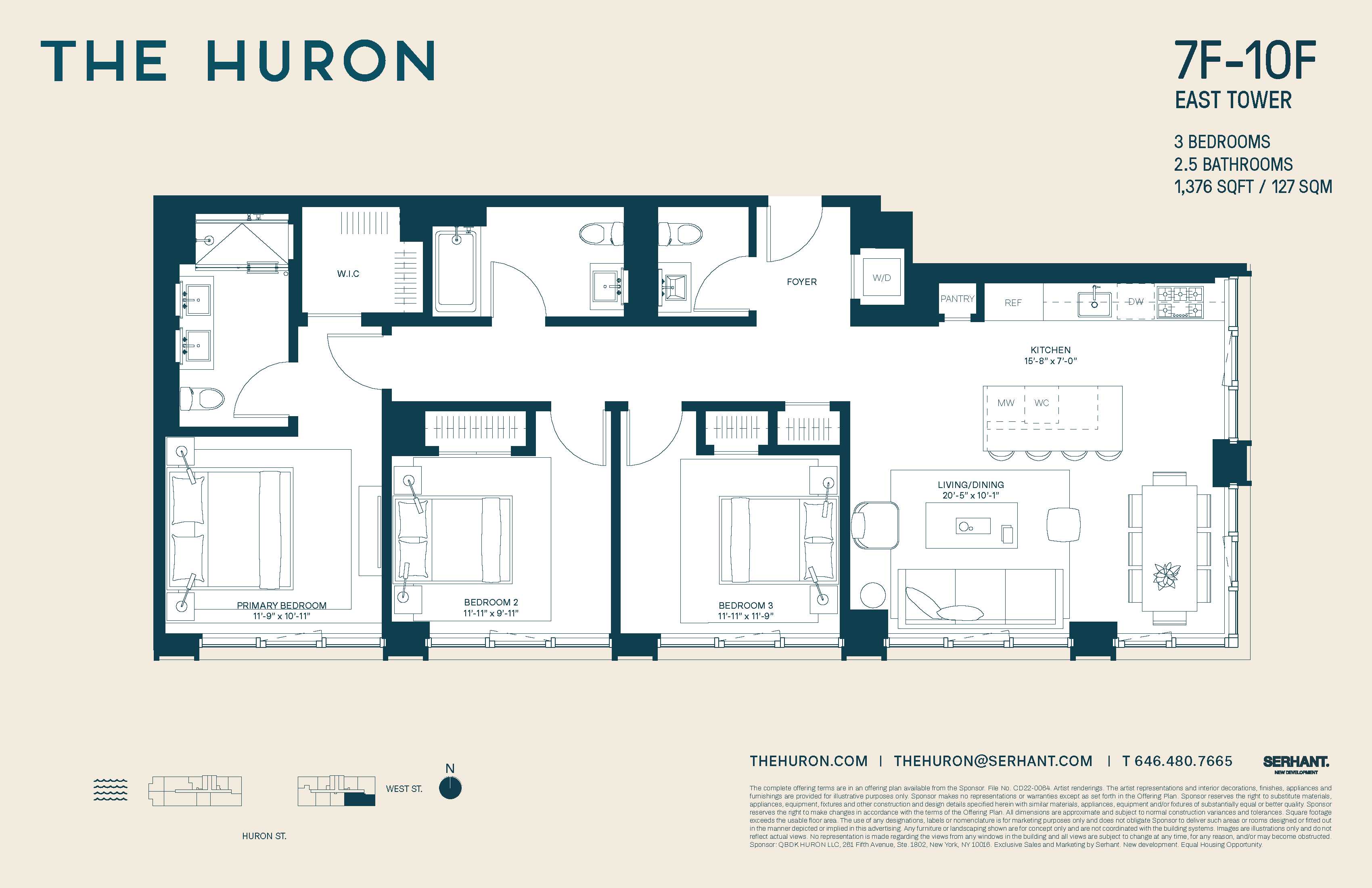 Floorplan for 29 Huron Street, 7FE