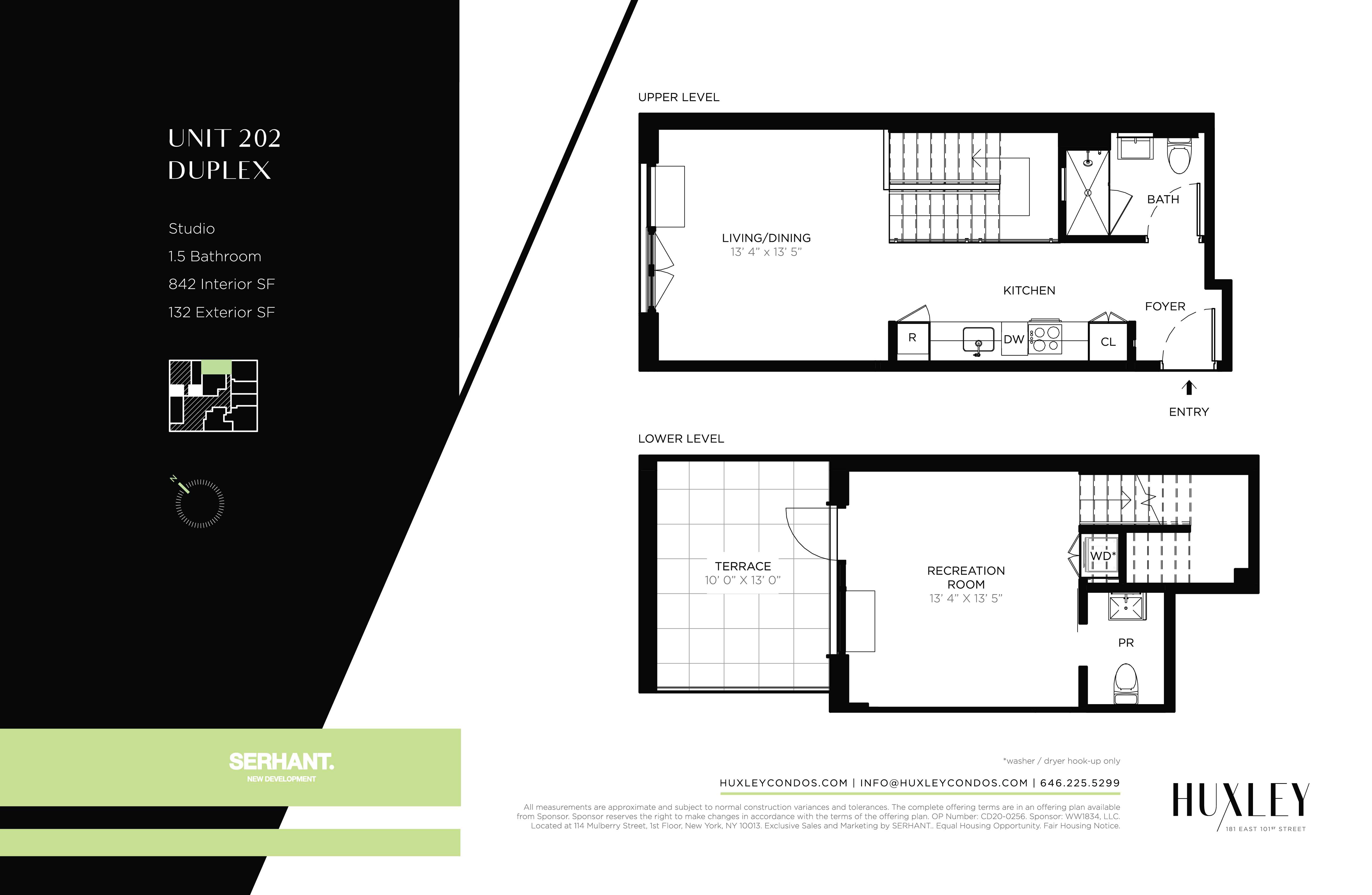 Floorplan for 181 East 101st Street, 202