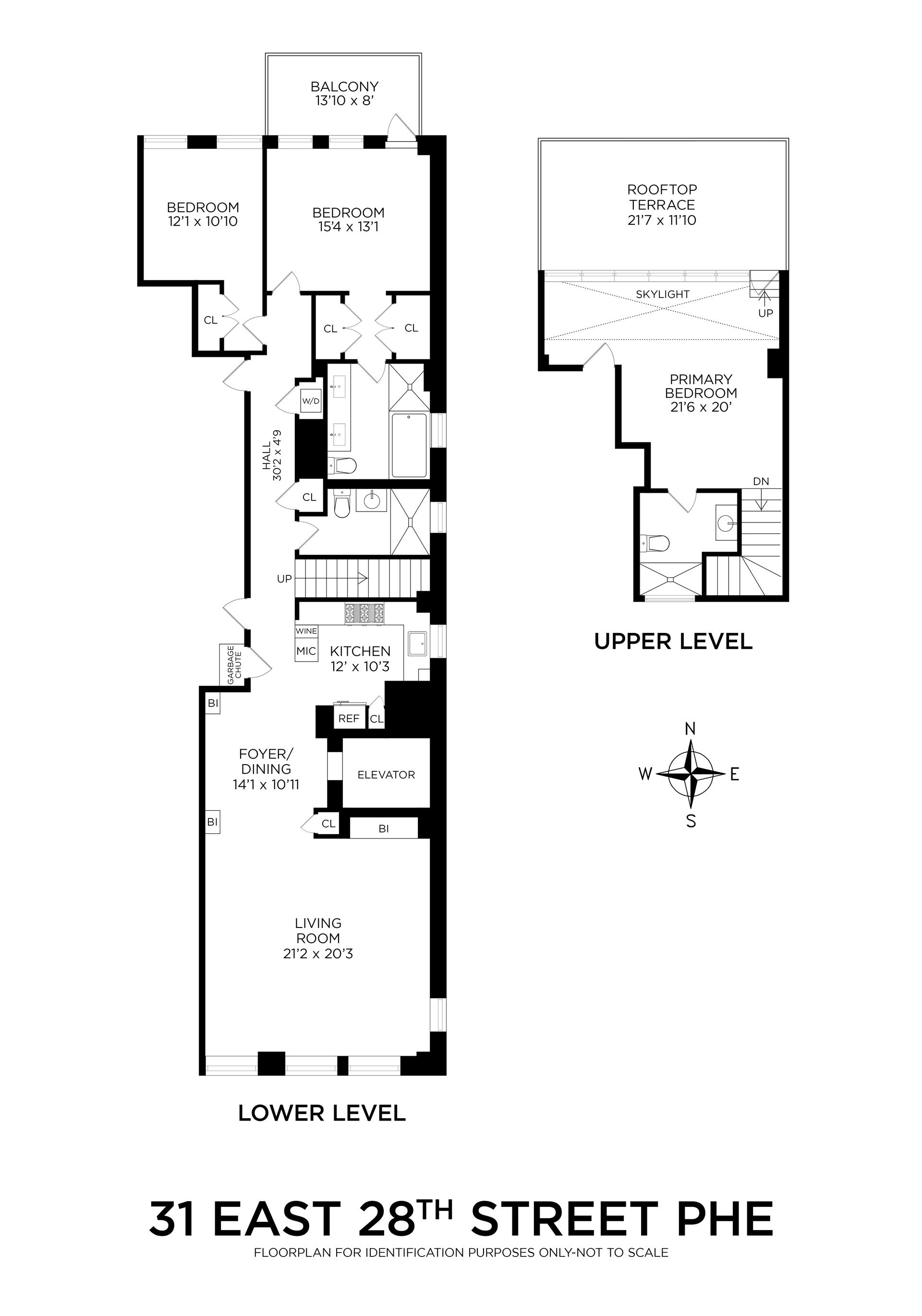 Floorplan for 31 East 28th Street, PHE