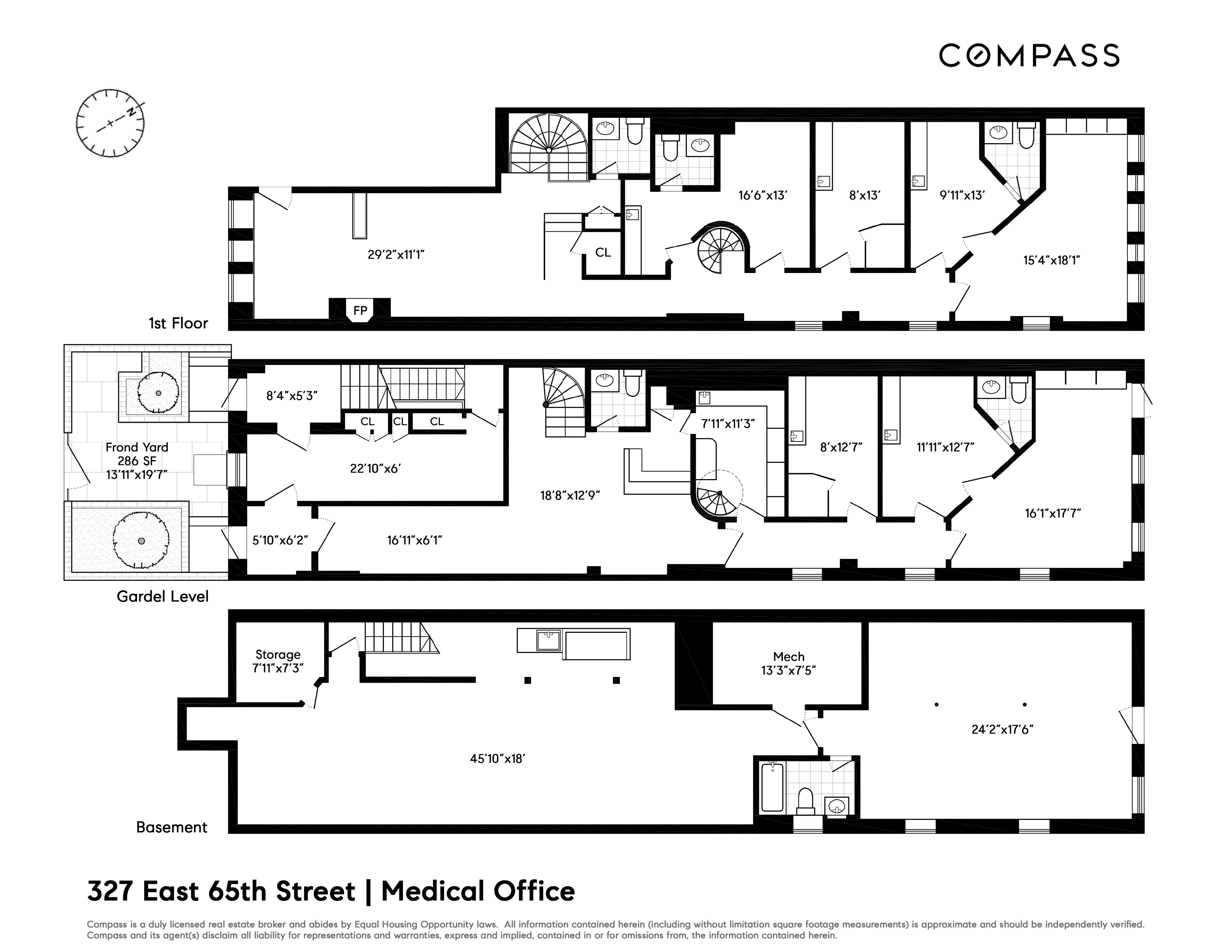 Floorplan for 327 East 65th Street, 1/2