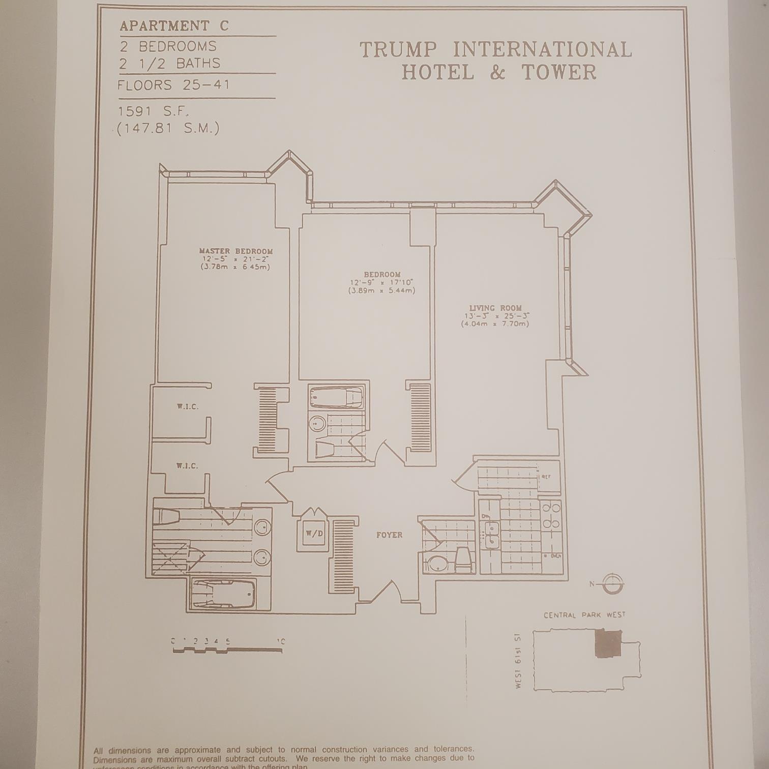 Floorplan for 1 Central Park, 36-C