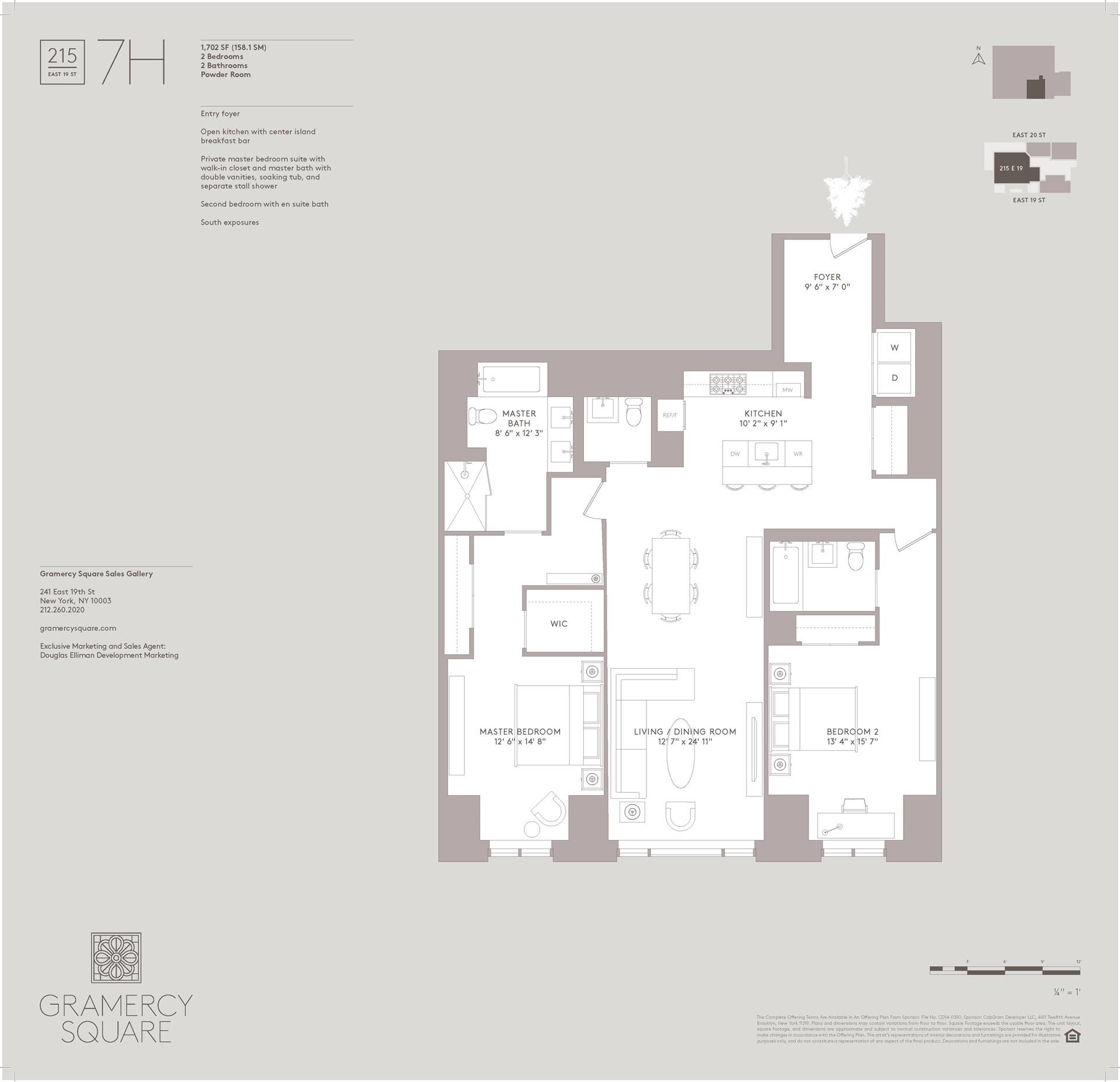 Floorplan for 215 East 19th Street, 7H