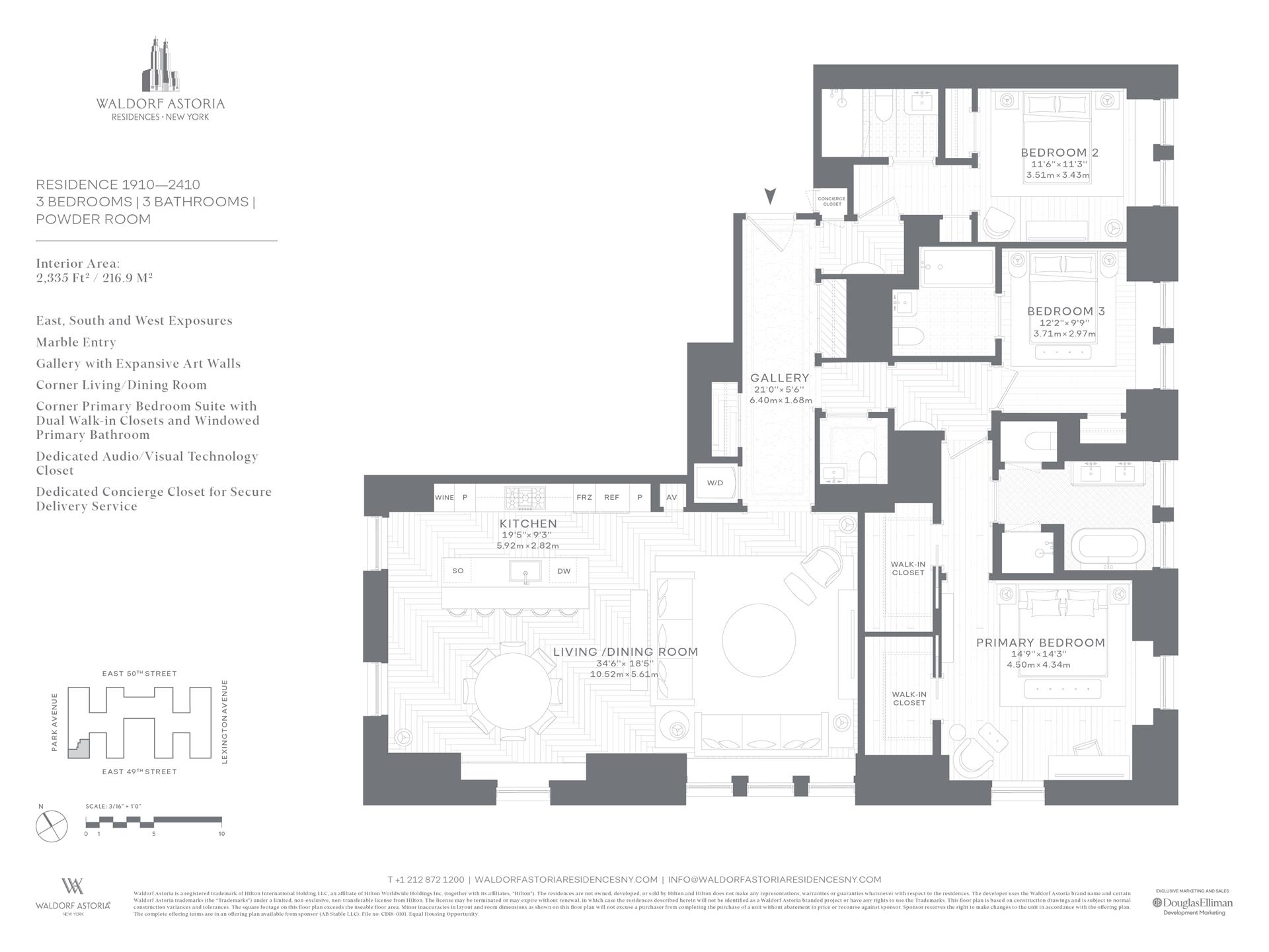 Floorplan for 303 Park Avenue, 2310