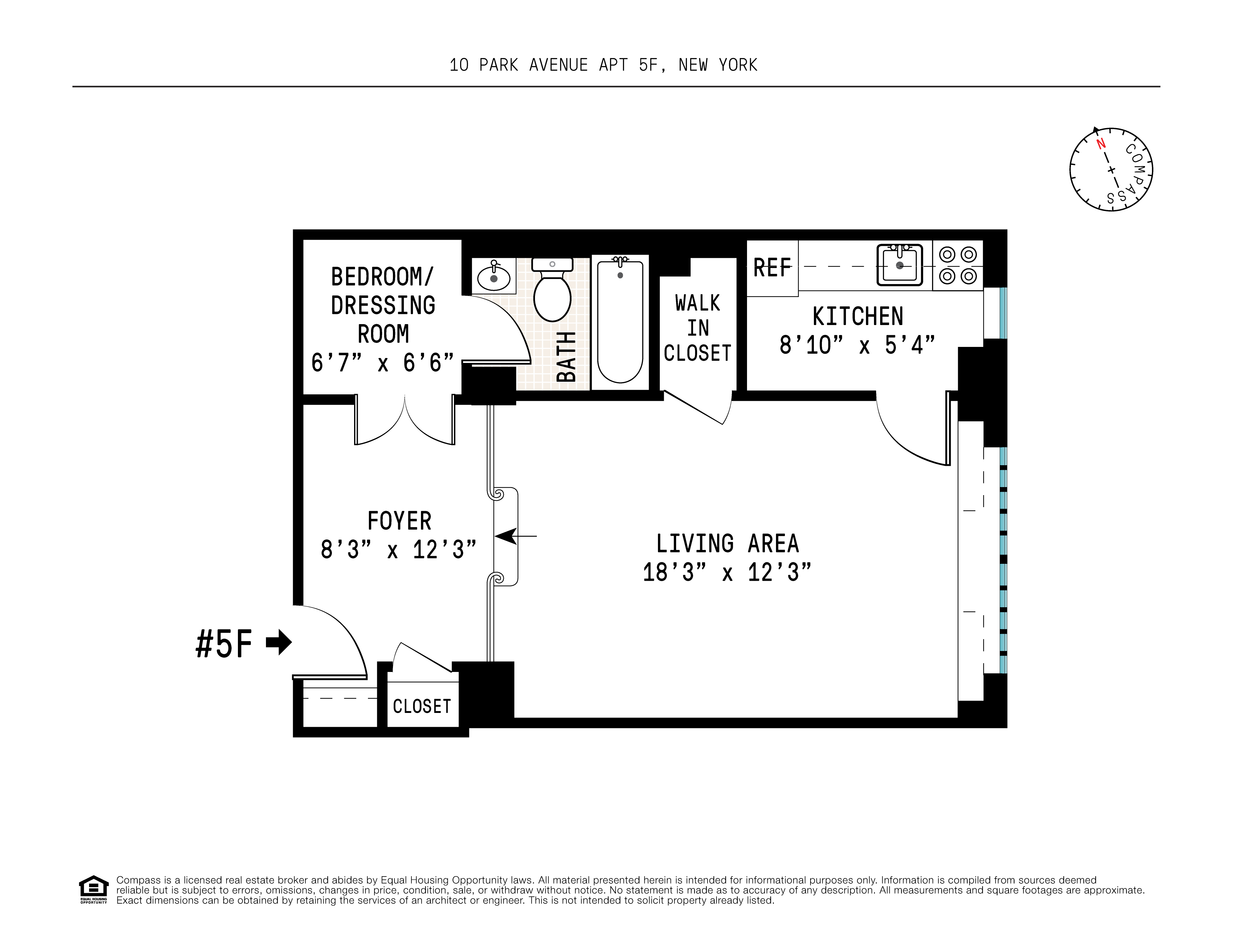 Floorplan for 10 Park Avenue, 5F