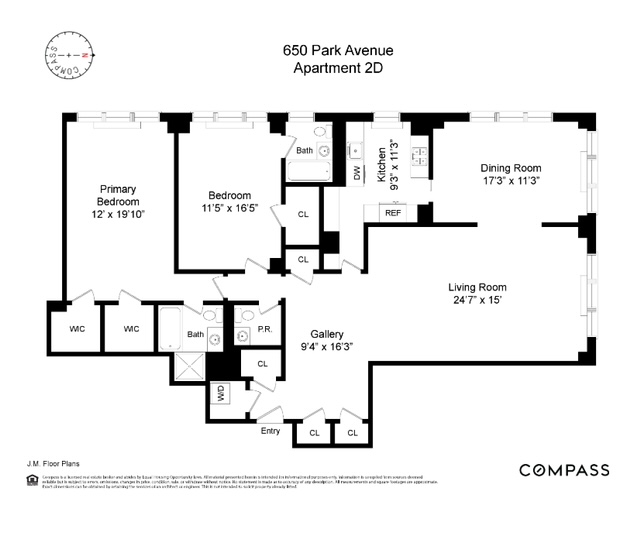 Floorplan for 650 Park Avenue, 2D