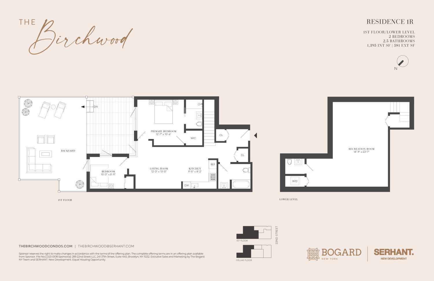 Floorplan for 289 22nd Street, 1R