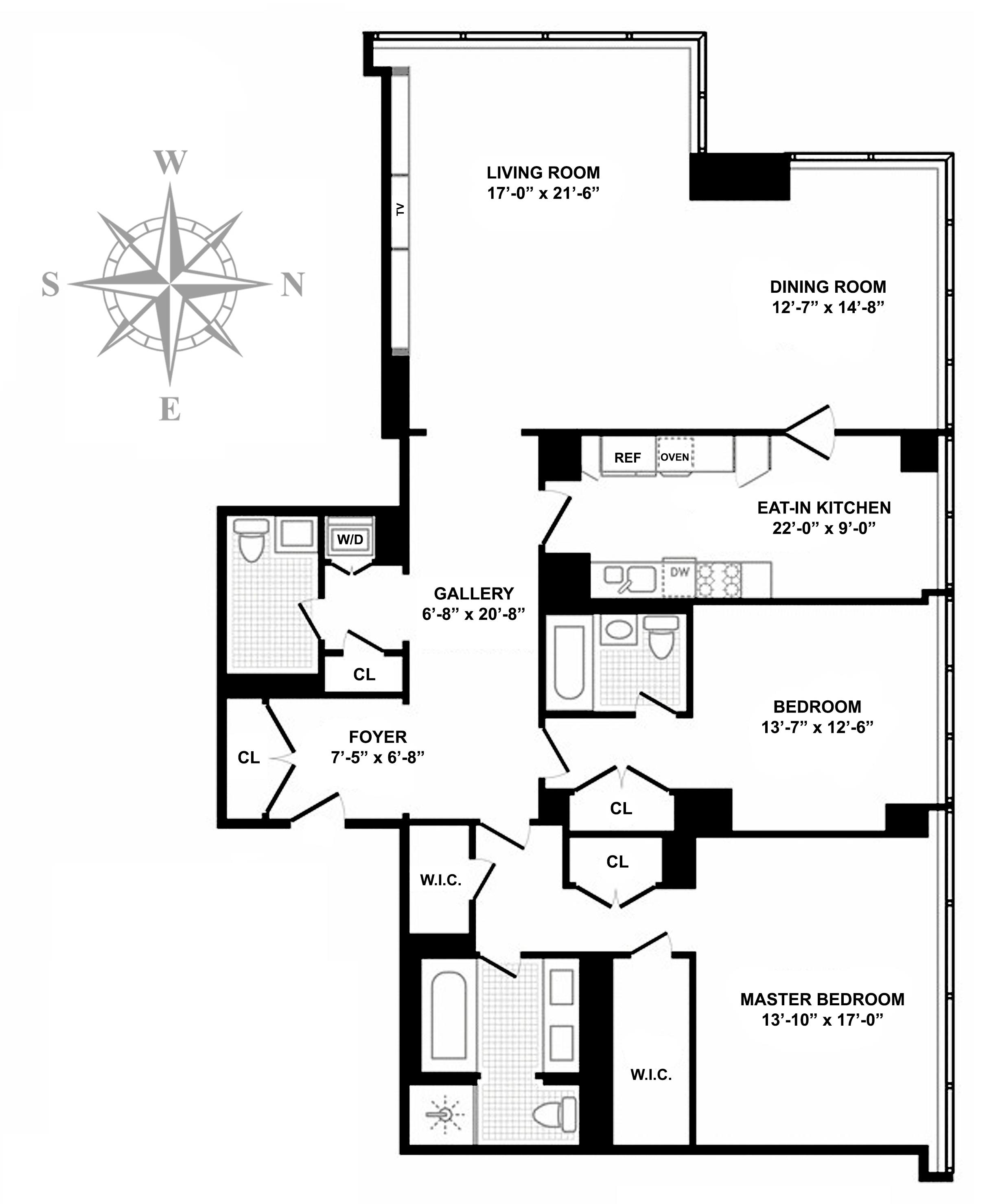 Floorplan for 151 East 58th Street, 35-A