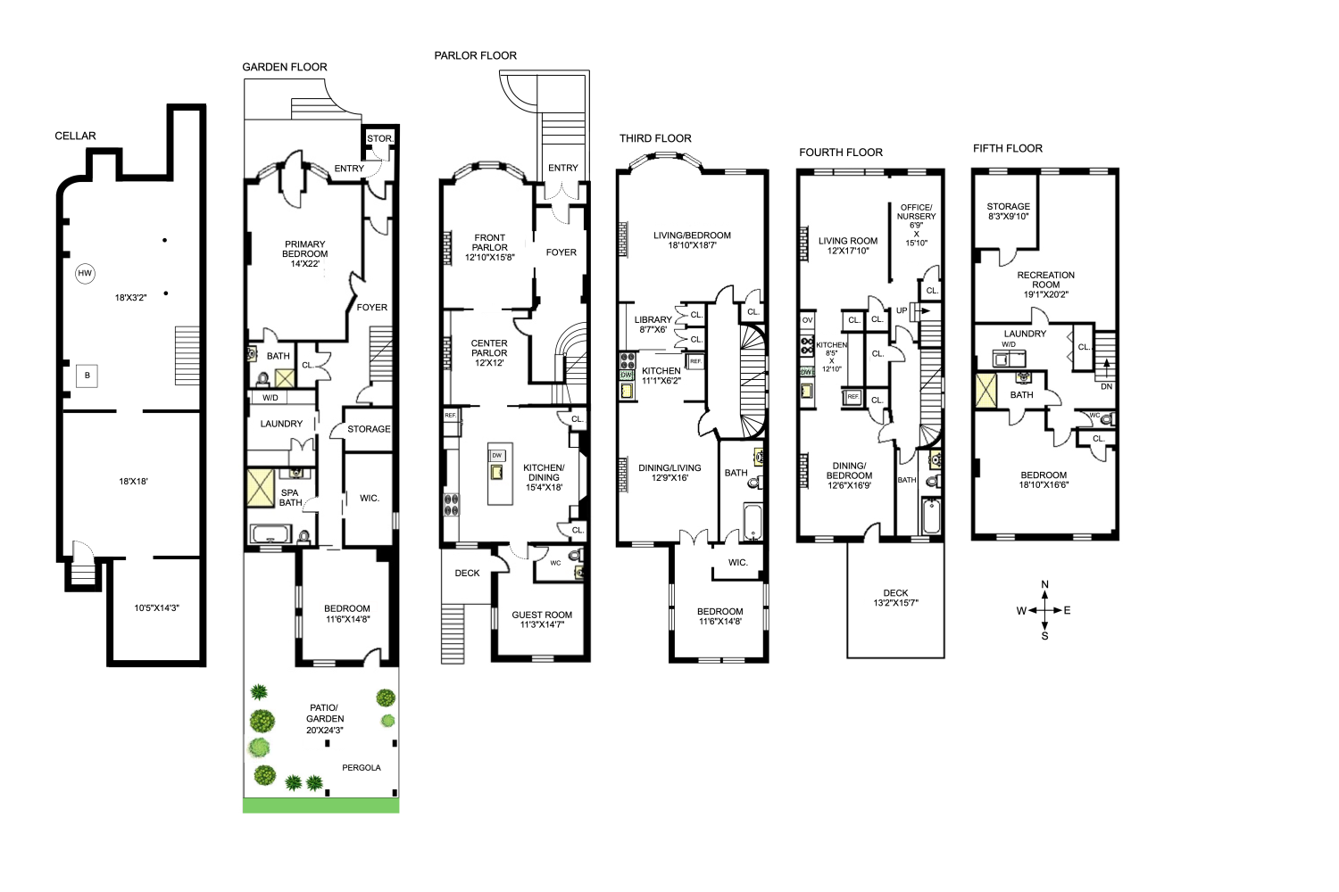 Floorplan for 240 Berkeley Place