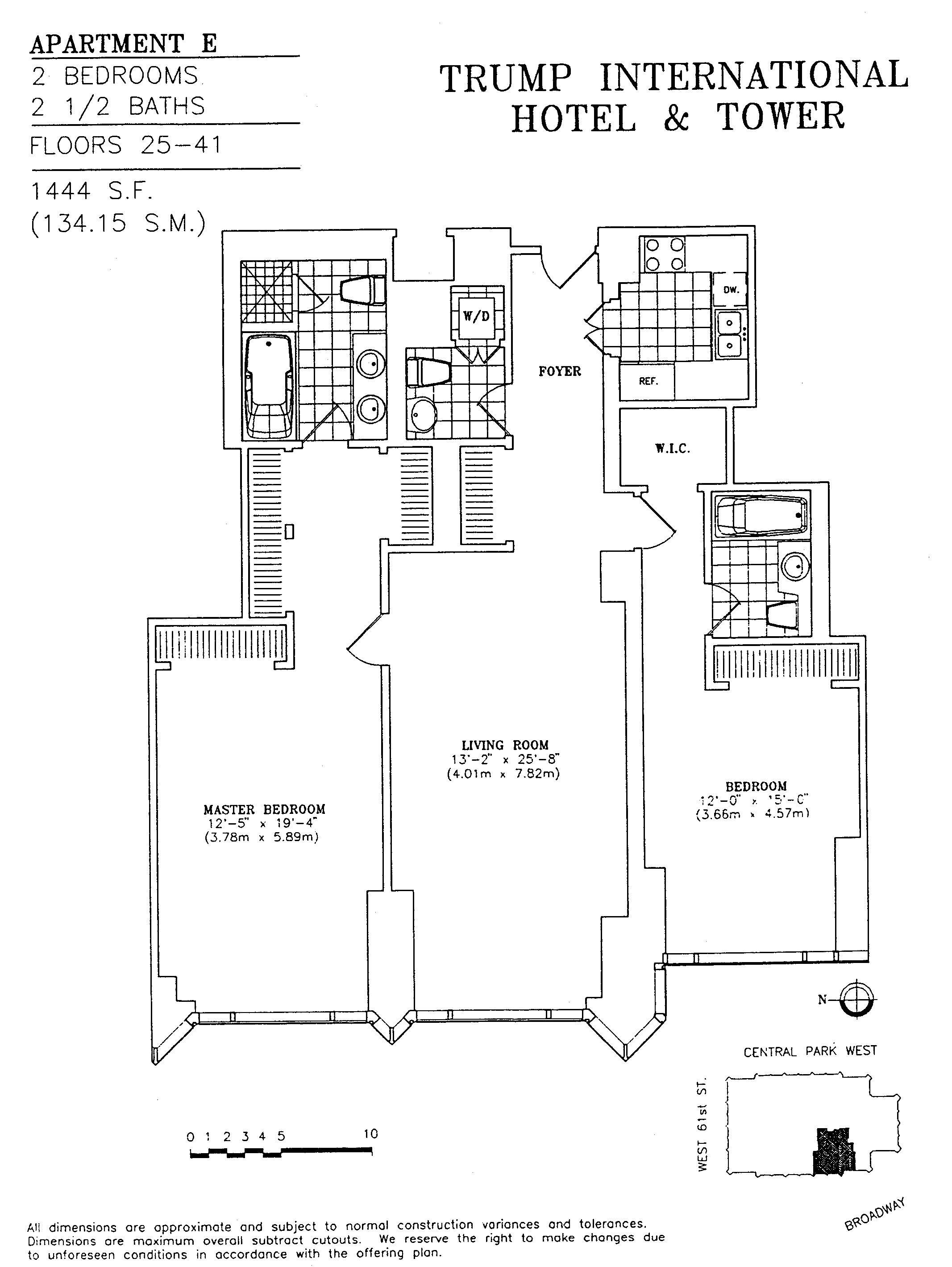 Floorplan for 1 Central Park, 41-E