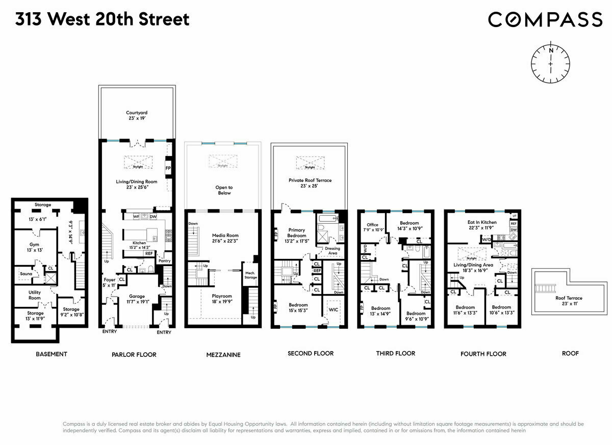 Floorplan for 313 West 20th Street