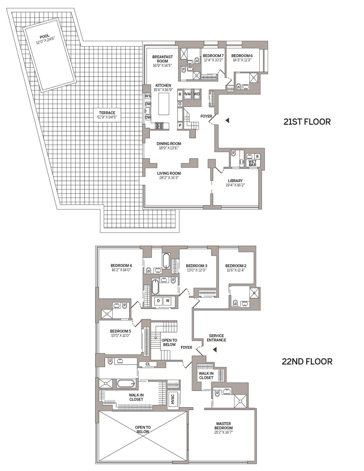 Floorplan for 50 Riverside Boulevard, 21-A