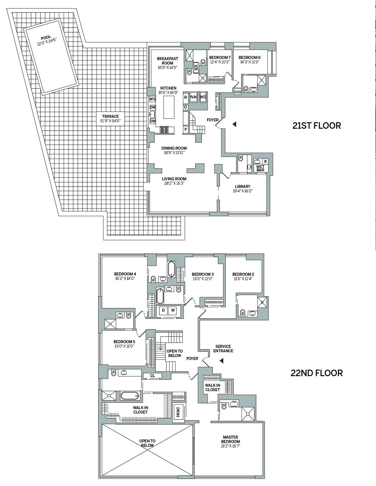 Floorplan for 50 Riverside Boulevard, 21-A