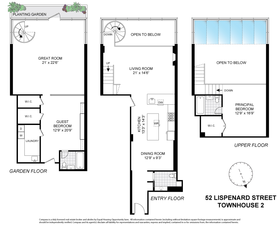 Floorplan for 52 Lispenard Street, TH2