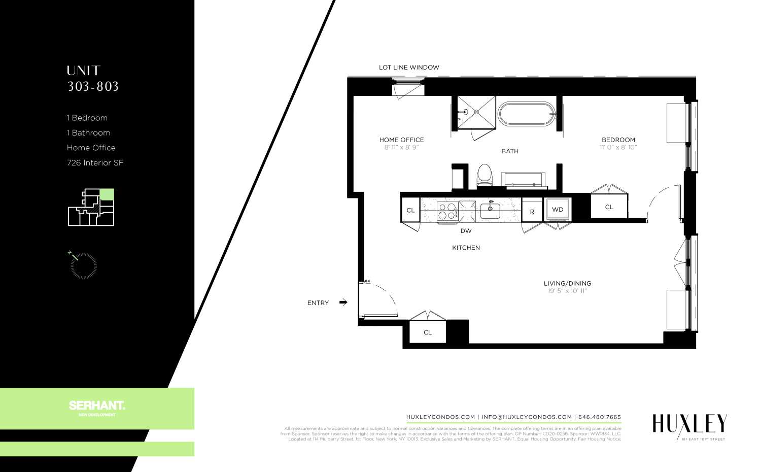 Floorplan for 181 East 101st Street, 803